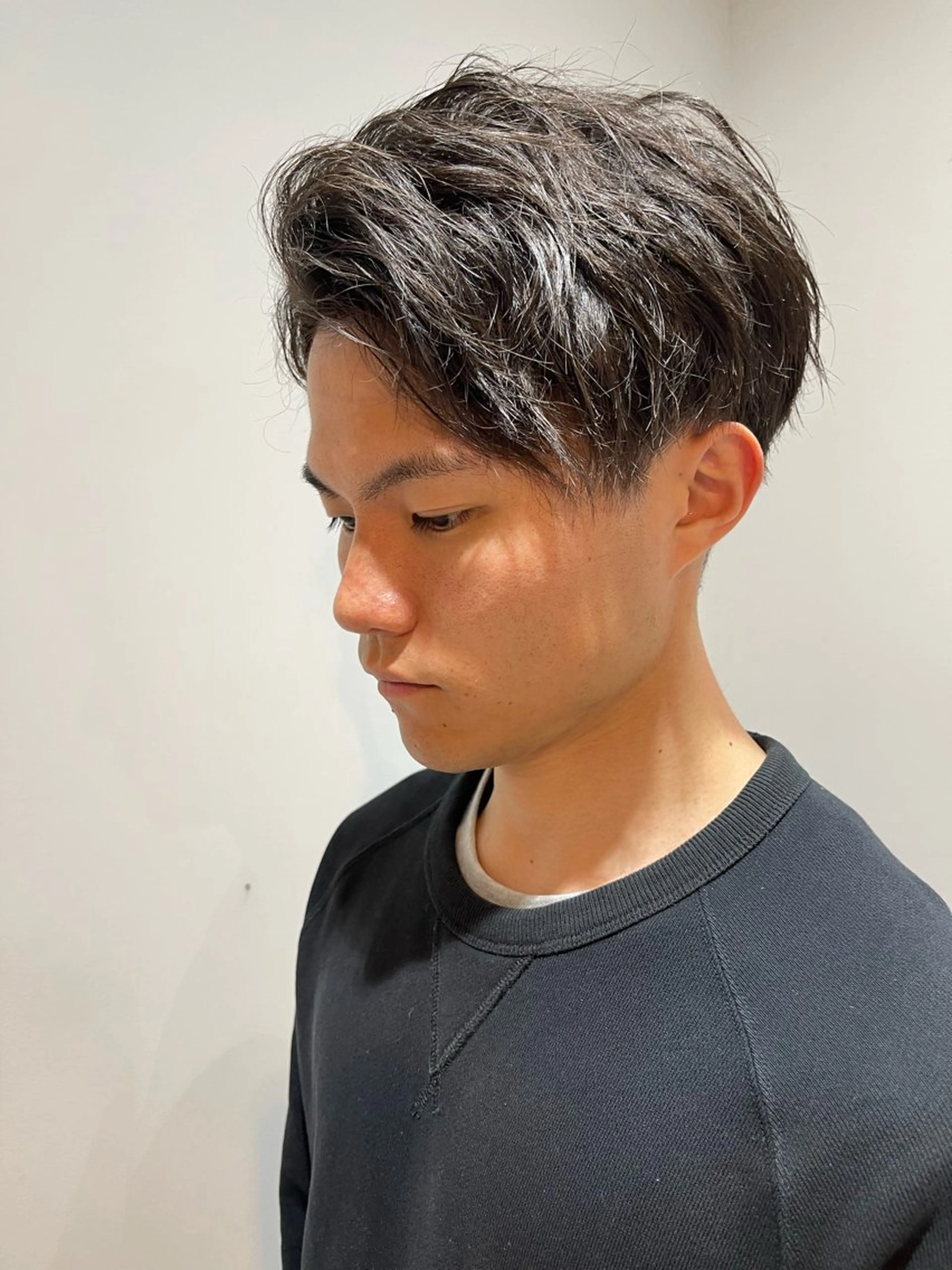 ショート メンズ センターパート 林 亮太/ メンズ/メンズパーマのヘアスタイル