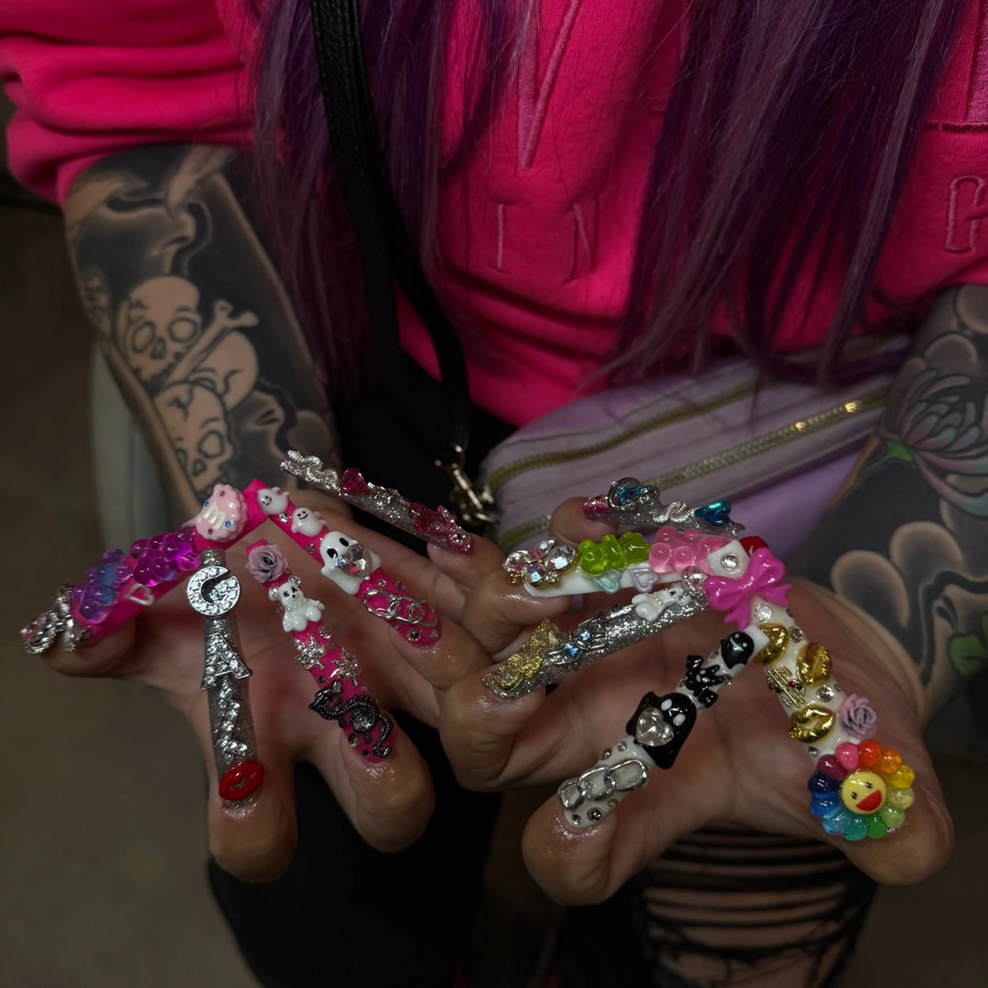ネイル ロングネイル ハンドネイル IROHA NAIL 北村菜帆のネイルデザイン
