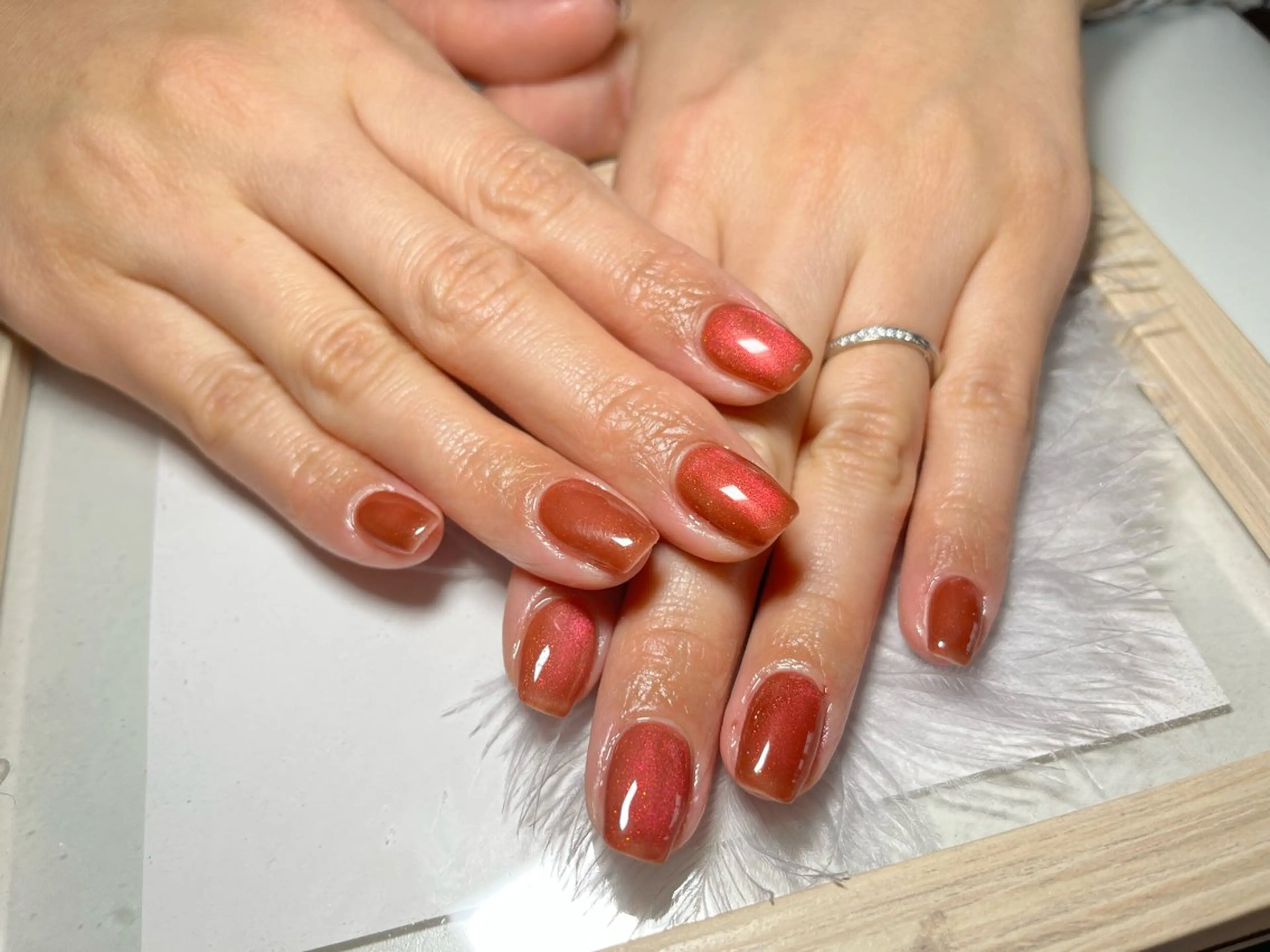 ネイル マグネットネイル ワンカラーネイル Nail Salon Caco所属・Nail salon Caco.のネイルデザイン