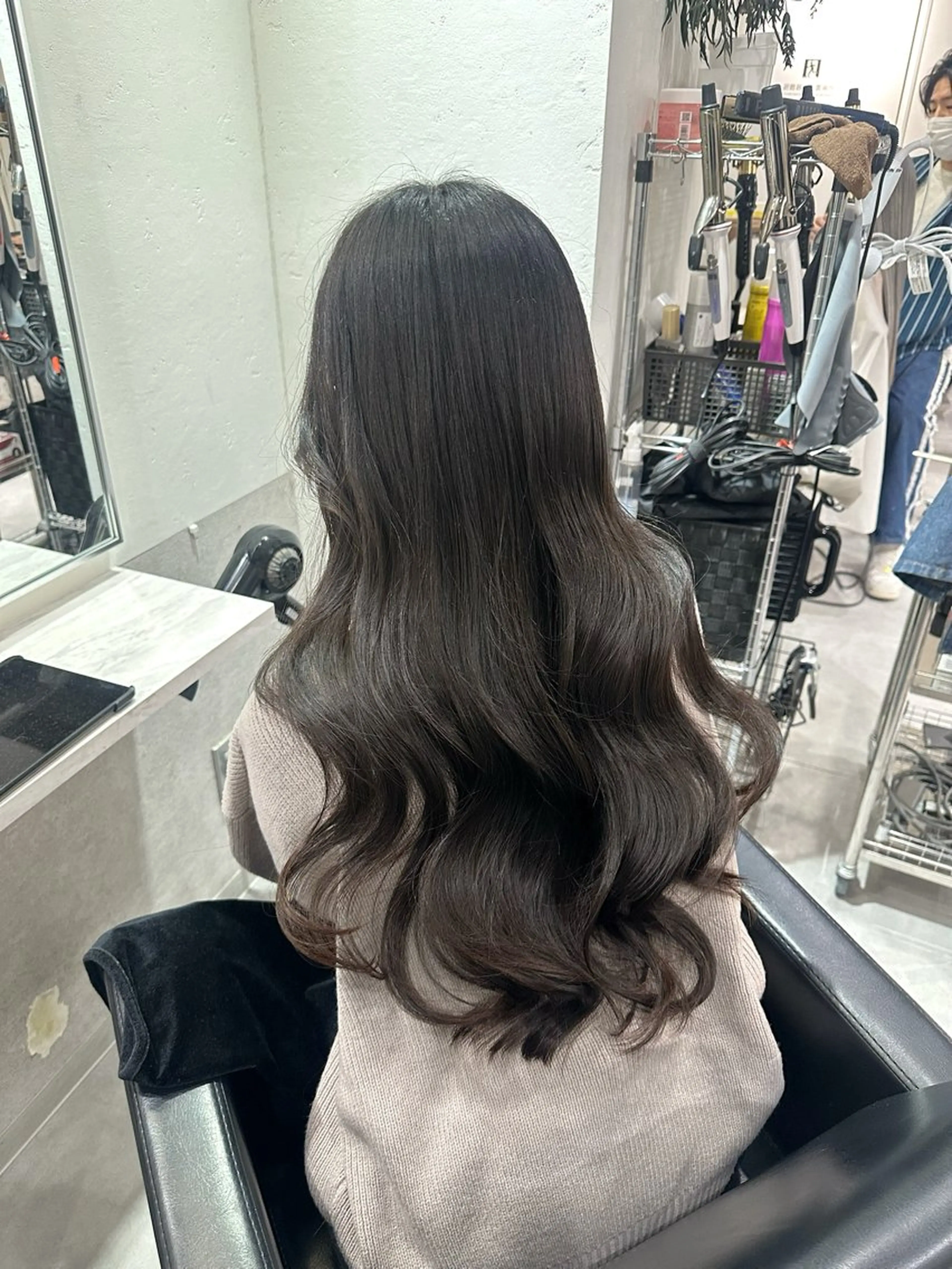 髪質改善treatment+韓国風ツヤ巻きの写真