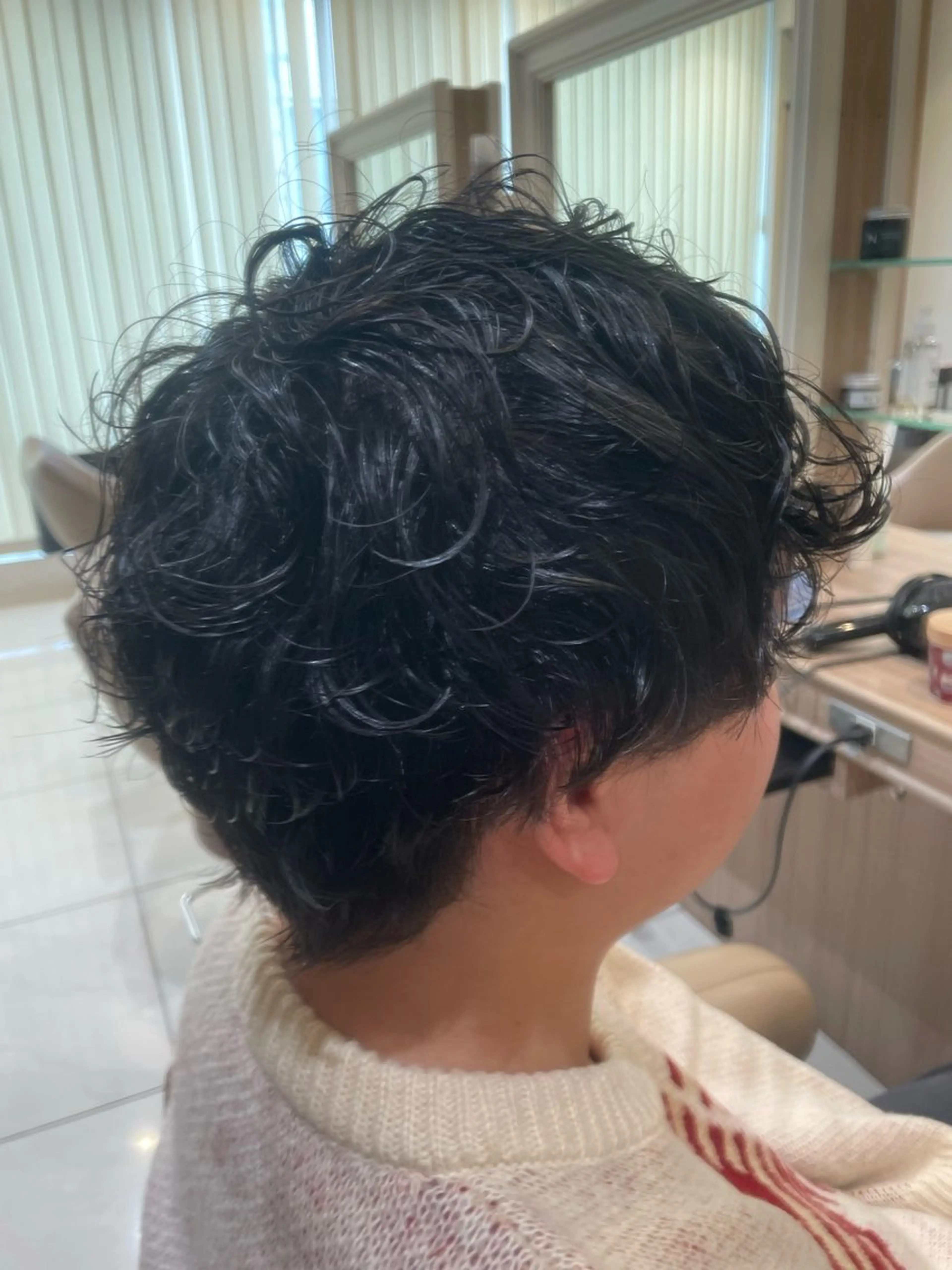 ショート パーマ ヘアアレンジ メンズ カット パーマ 韓国ヘアメイク🎀/ 縮毛矯正✨山本媛香のヘアスタイル