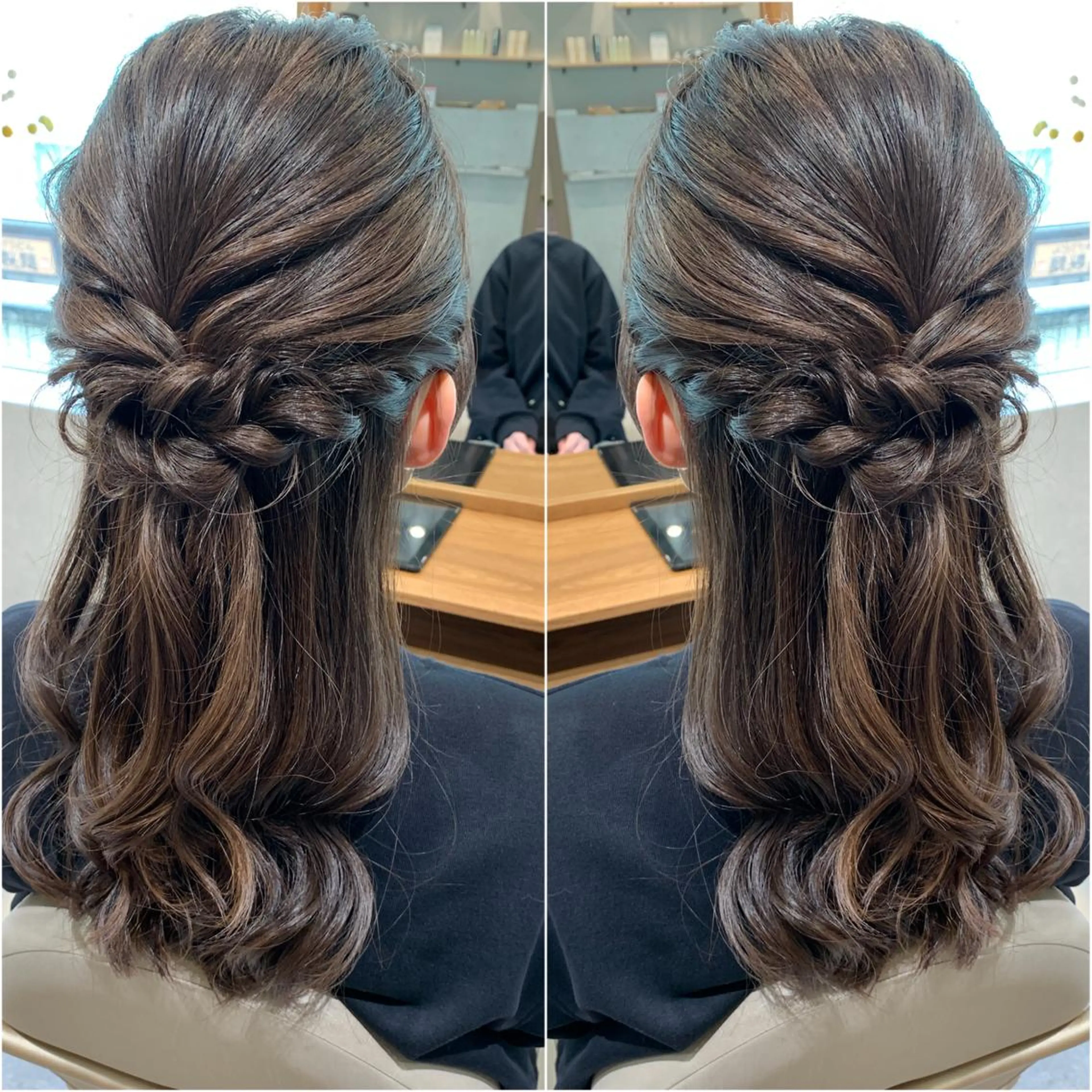 セミロング ヘアセット 韓国hair🦋 Nanaのヘアスタイル