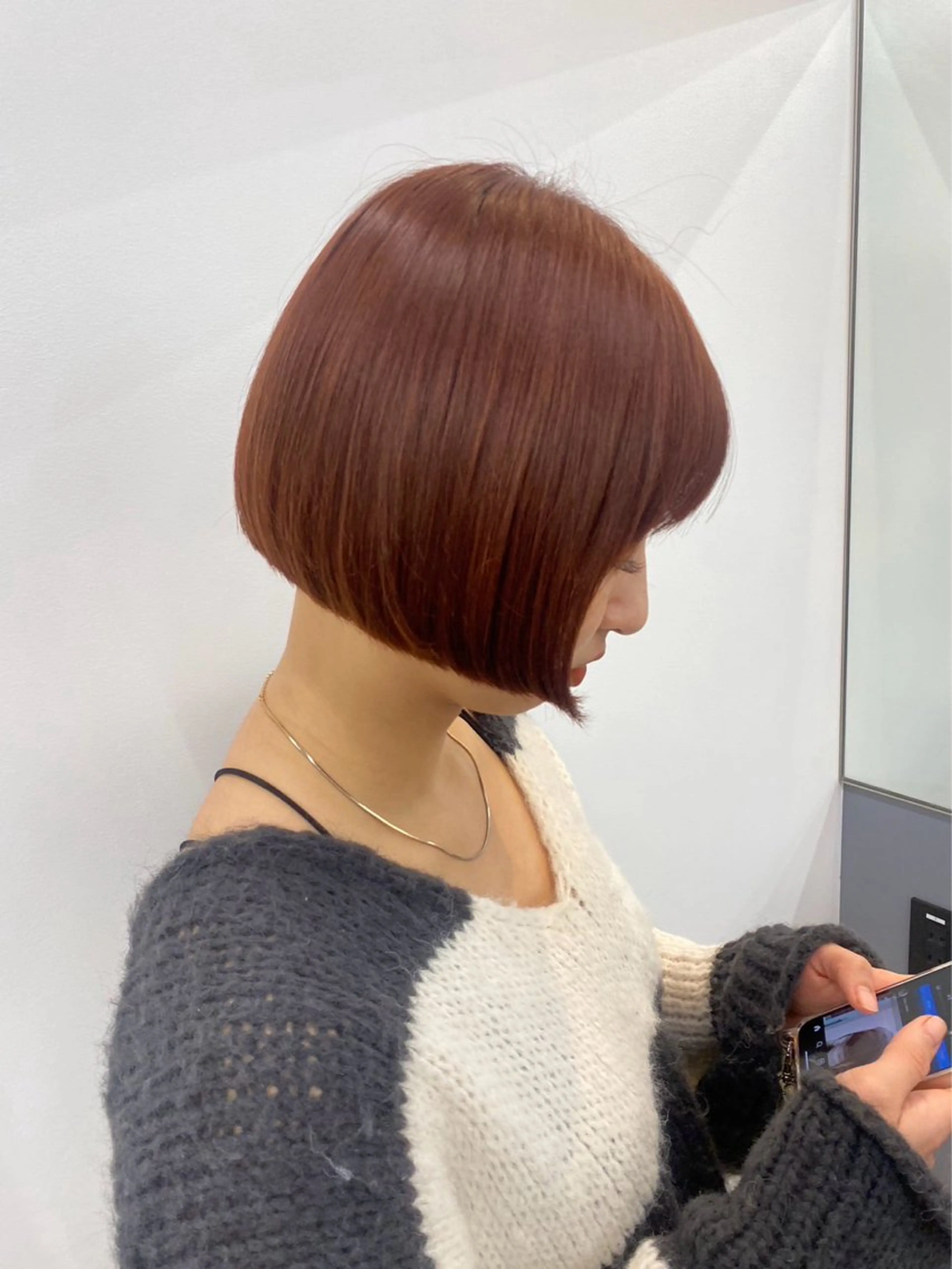 ショート カラー ヘアアレンジ ブラウンカラー オレンジ オレンジブラウン ボブ 🌱ボブ/レイヤー/ ベージュ/あやみ✨のヘアスタイル