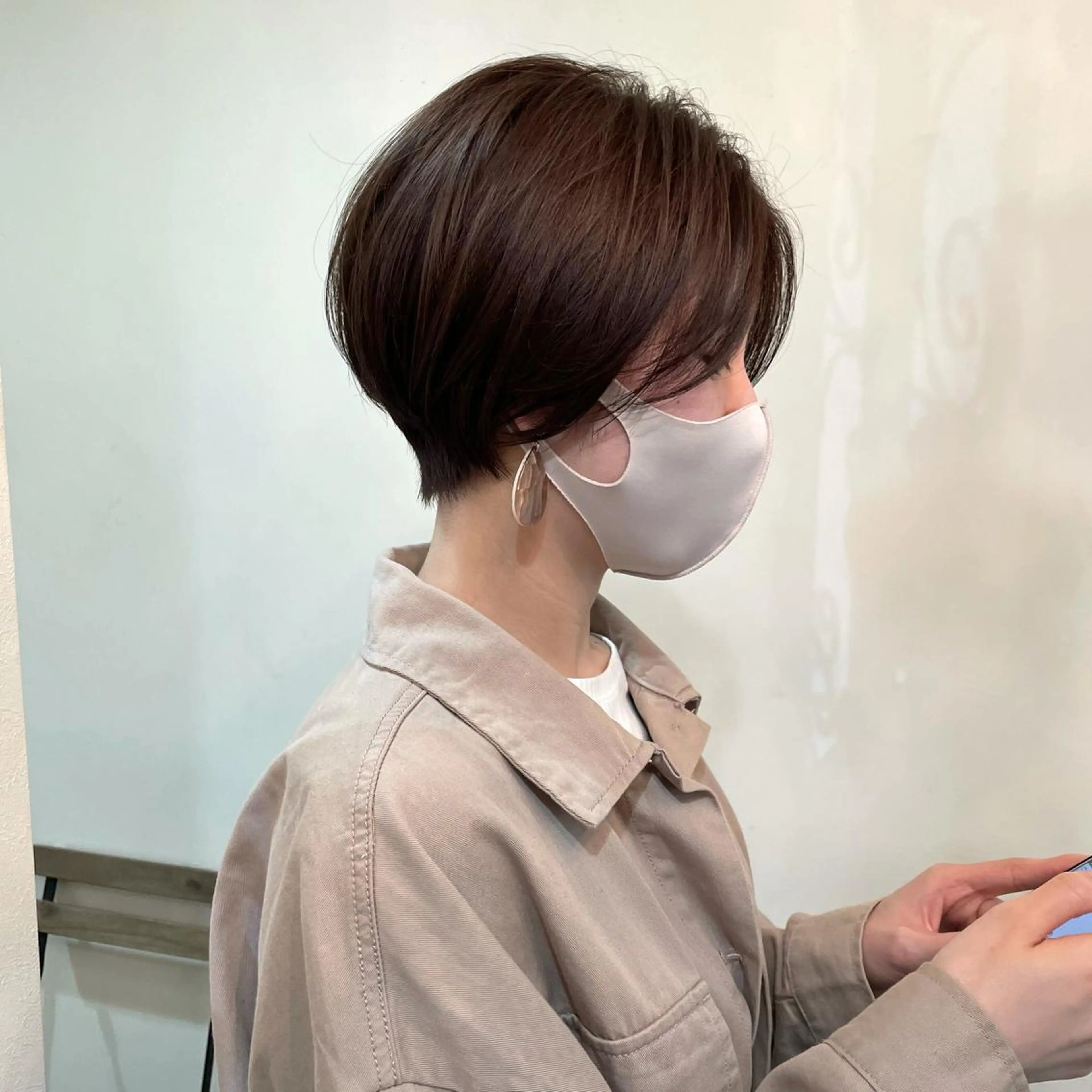 ショート ハンサムショート ショートヘア ショート　ボブ メンズ　パーマのヘアスタイル