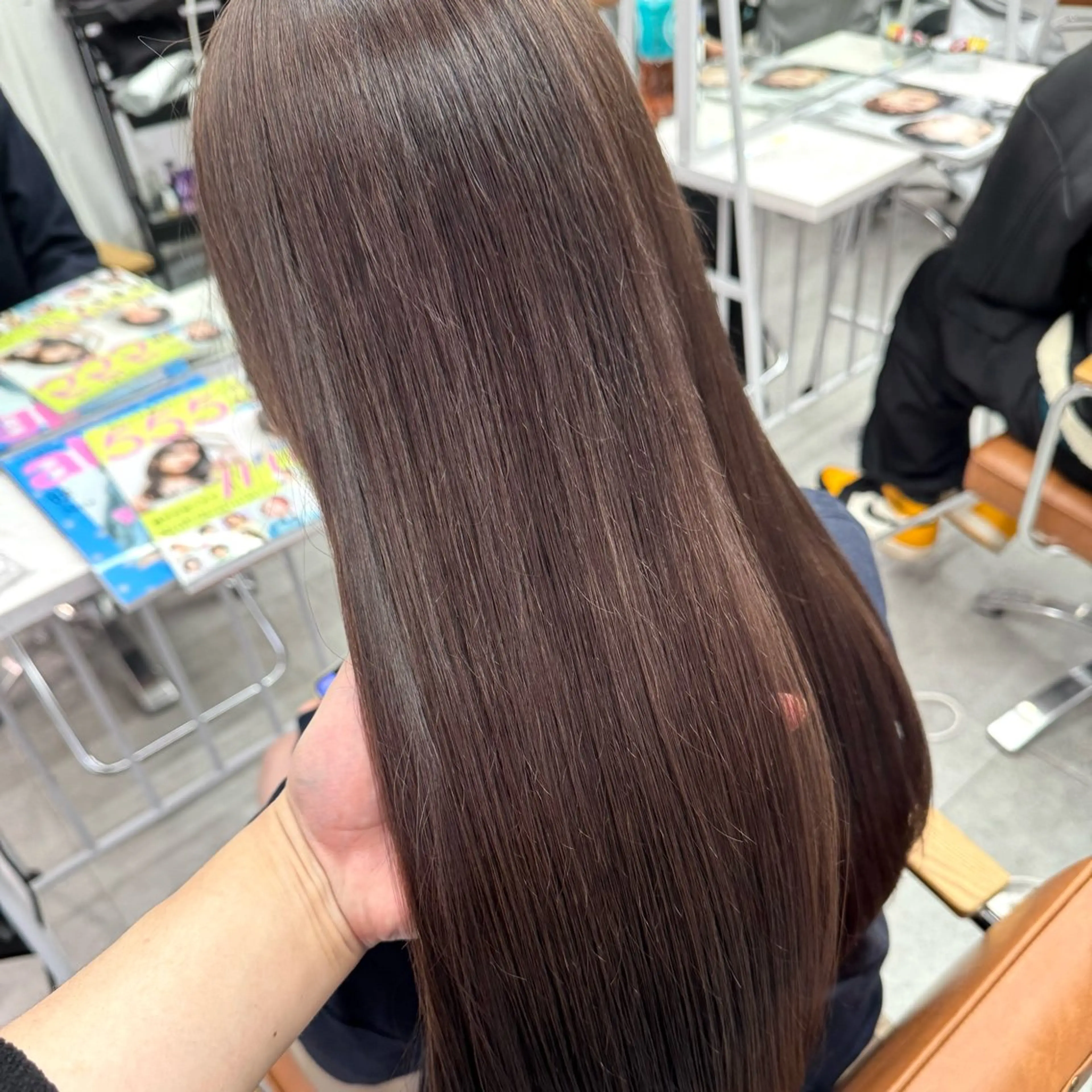 ロング カラー ヘアアレンジ ヘアカラー ブリーチなしカラー /新百合ヶ丘/安形翔のヘアスタイル