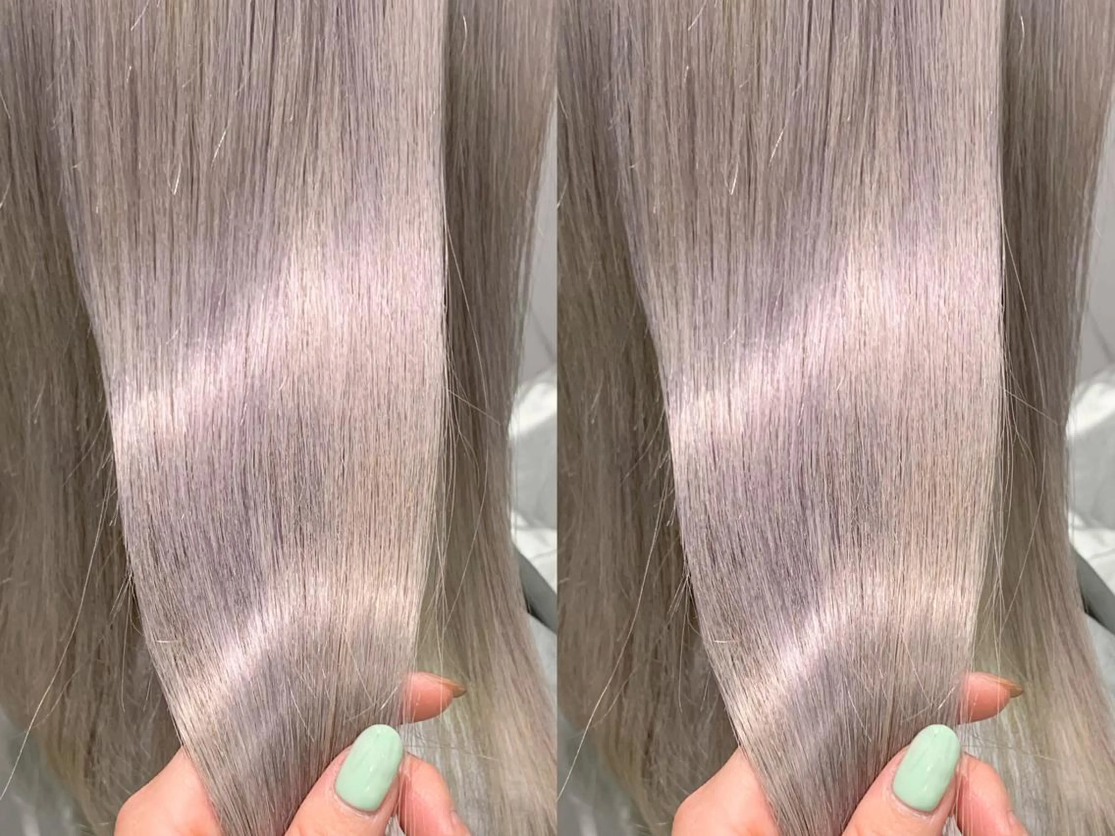 セミロング カラー ヘアアレンジ ハイトーンカラー カット ヘアカラー coubou所属・mayu .のヘアスタイル