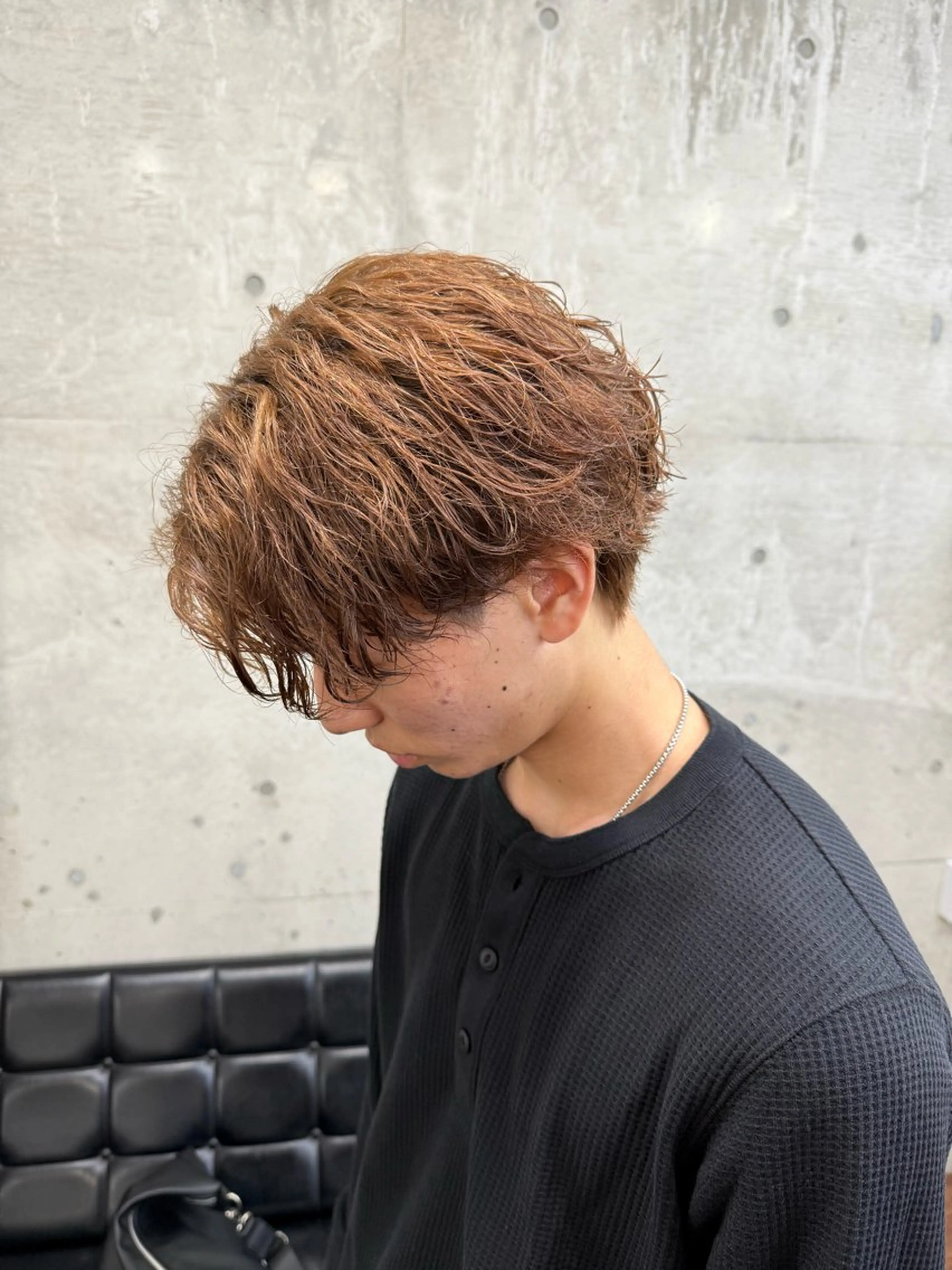 ミディアム メンズ ミディアムパーマ メンズパーマ Yui/ショート /シャドウパーマのヘアスタイル