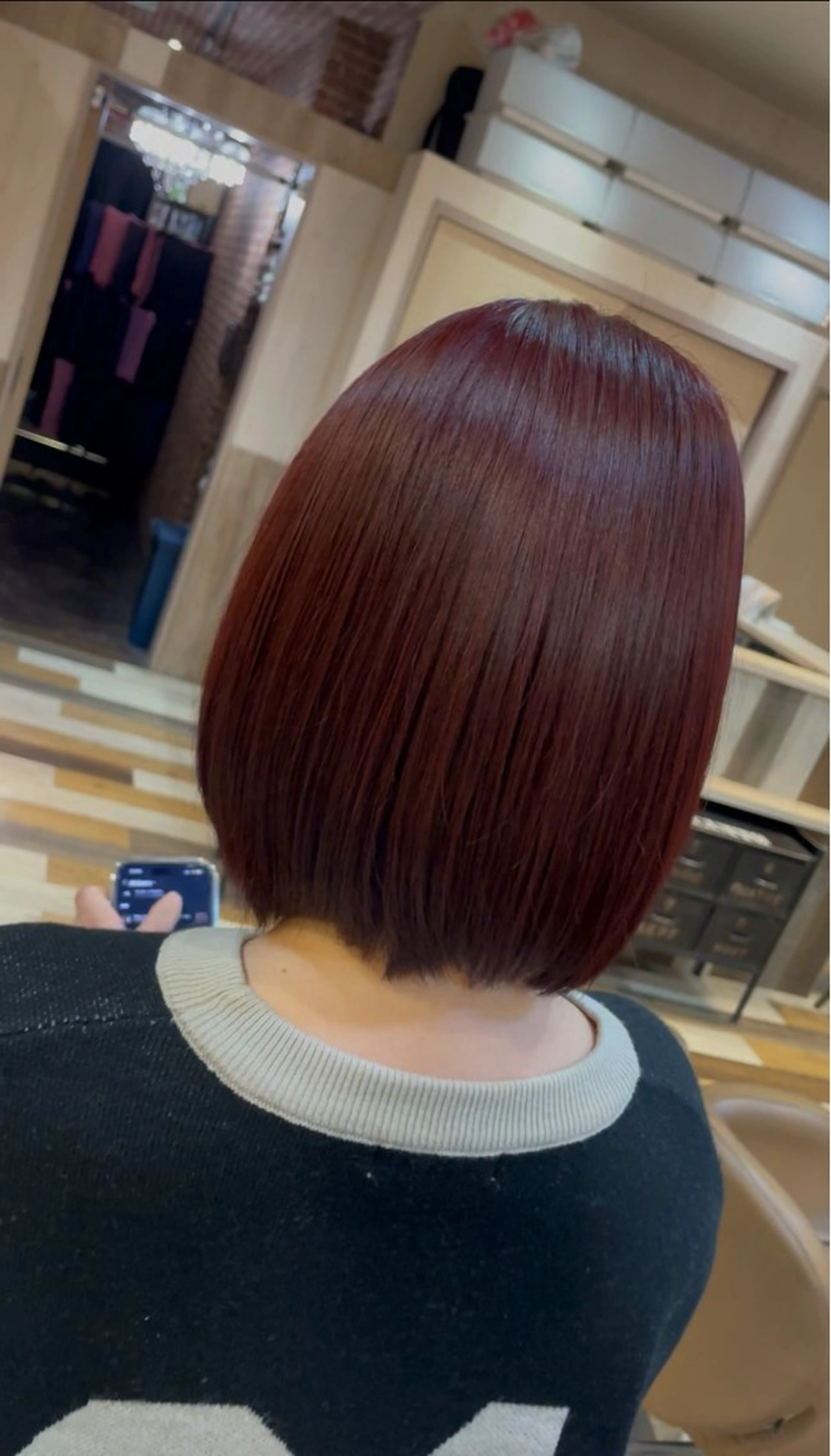 ミディアム ヘアカラー 黒崎 湊のヘアスタイル