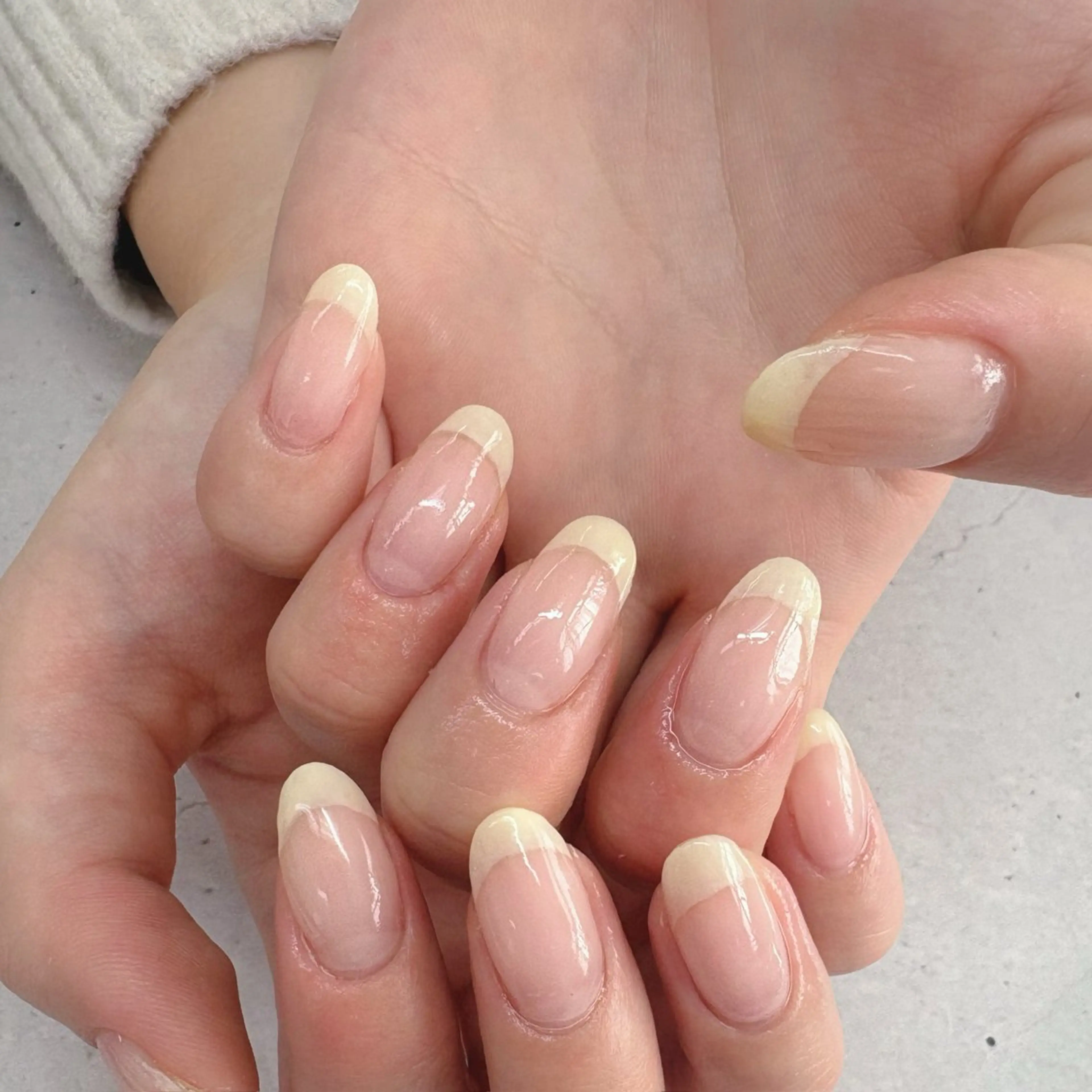 ネイル フレンチネイル ハンドネイル NailSalon LuireAZUSAのネイルデザイン
