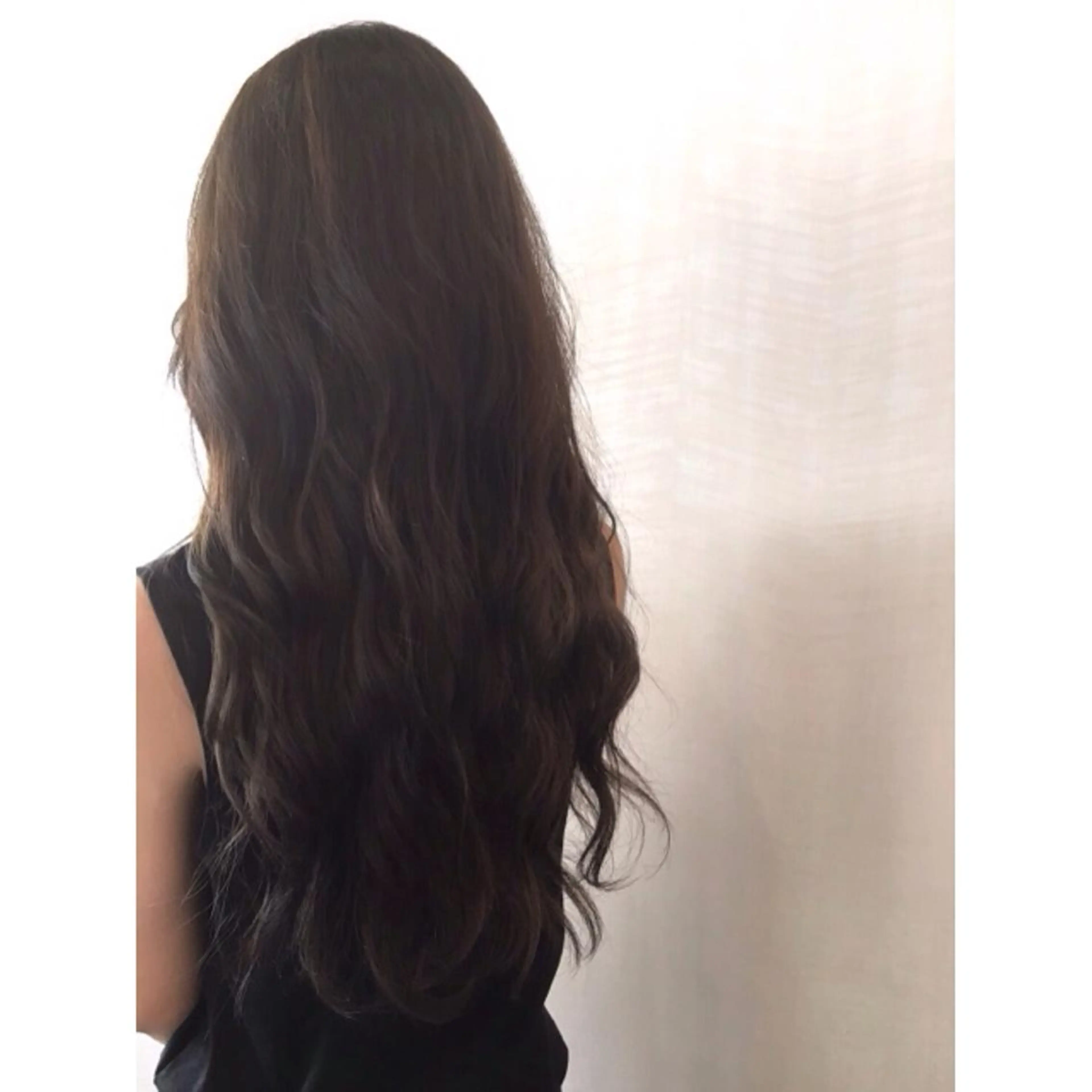 ロング カラー アッシュ ダークアッシュ にった みずきのヘアスタイル