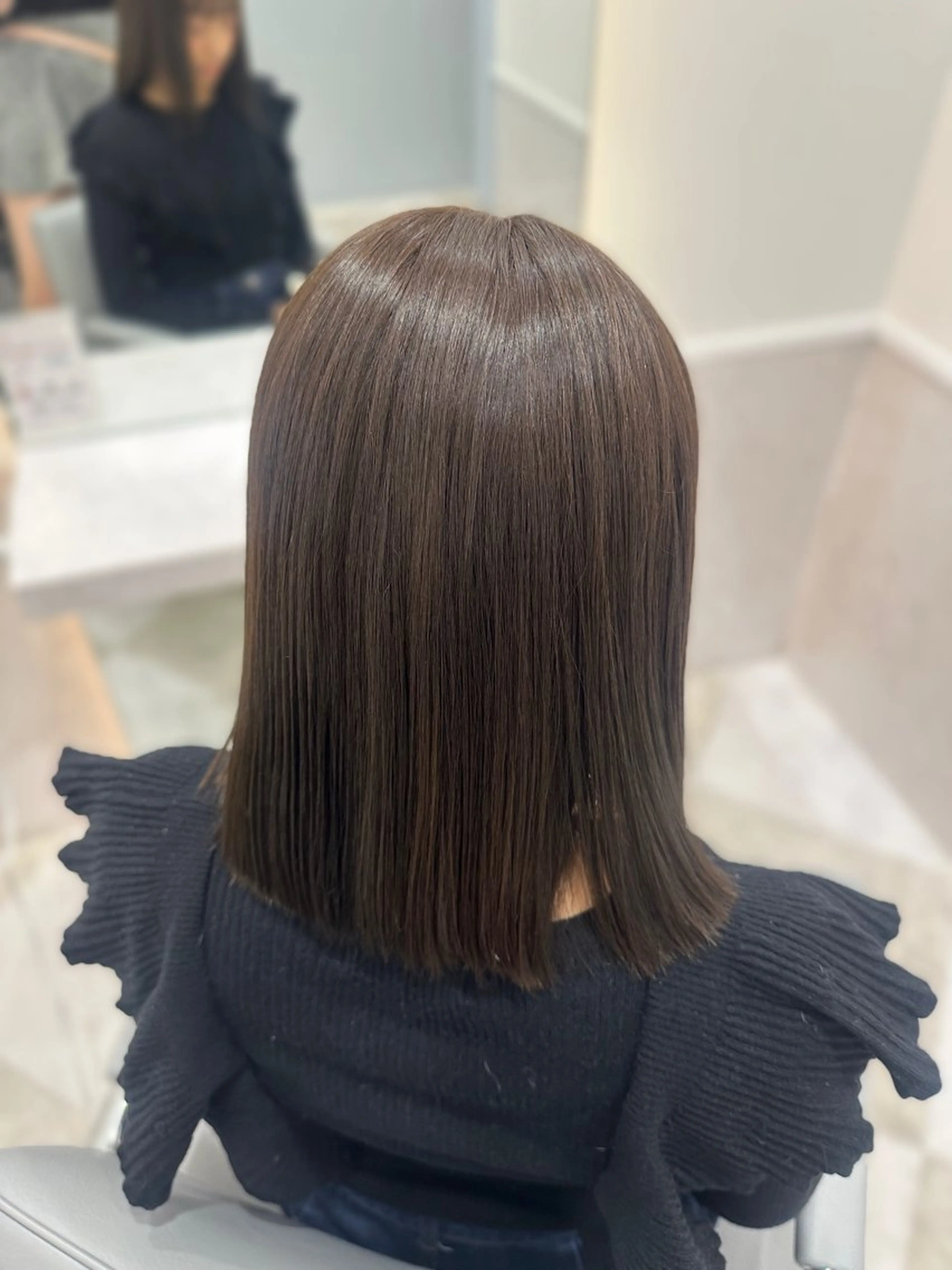 ミディアム カラー ヘアカラー 🎀ちゃんりお🎀 /ブリーチなしカラーのヘアスタイル