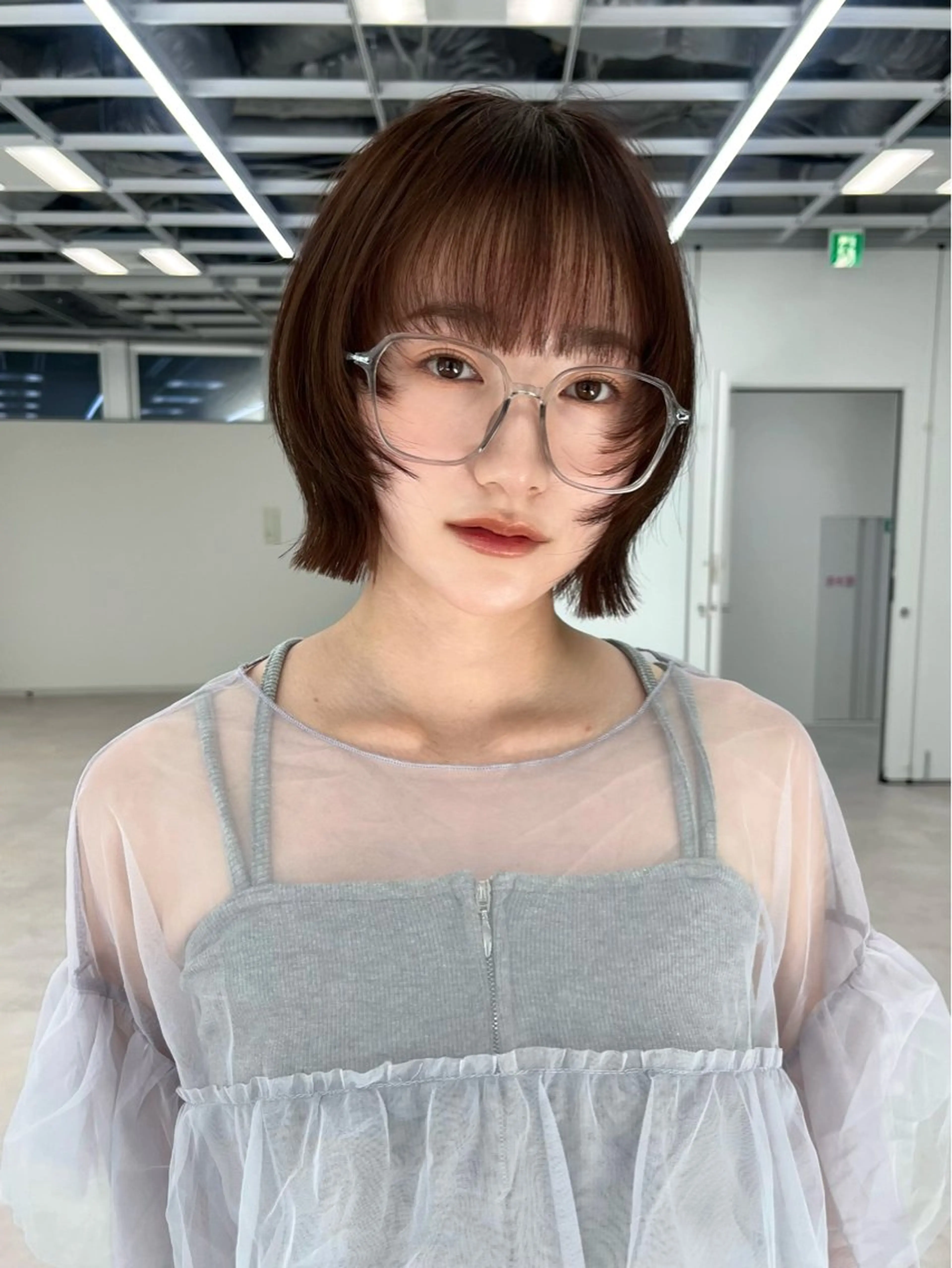 ショート カラー ウルフ🦋顔まわり ❤︎ ͛MEIのヘアスタイル