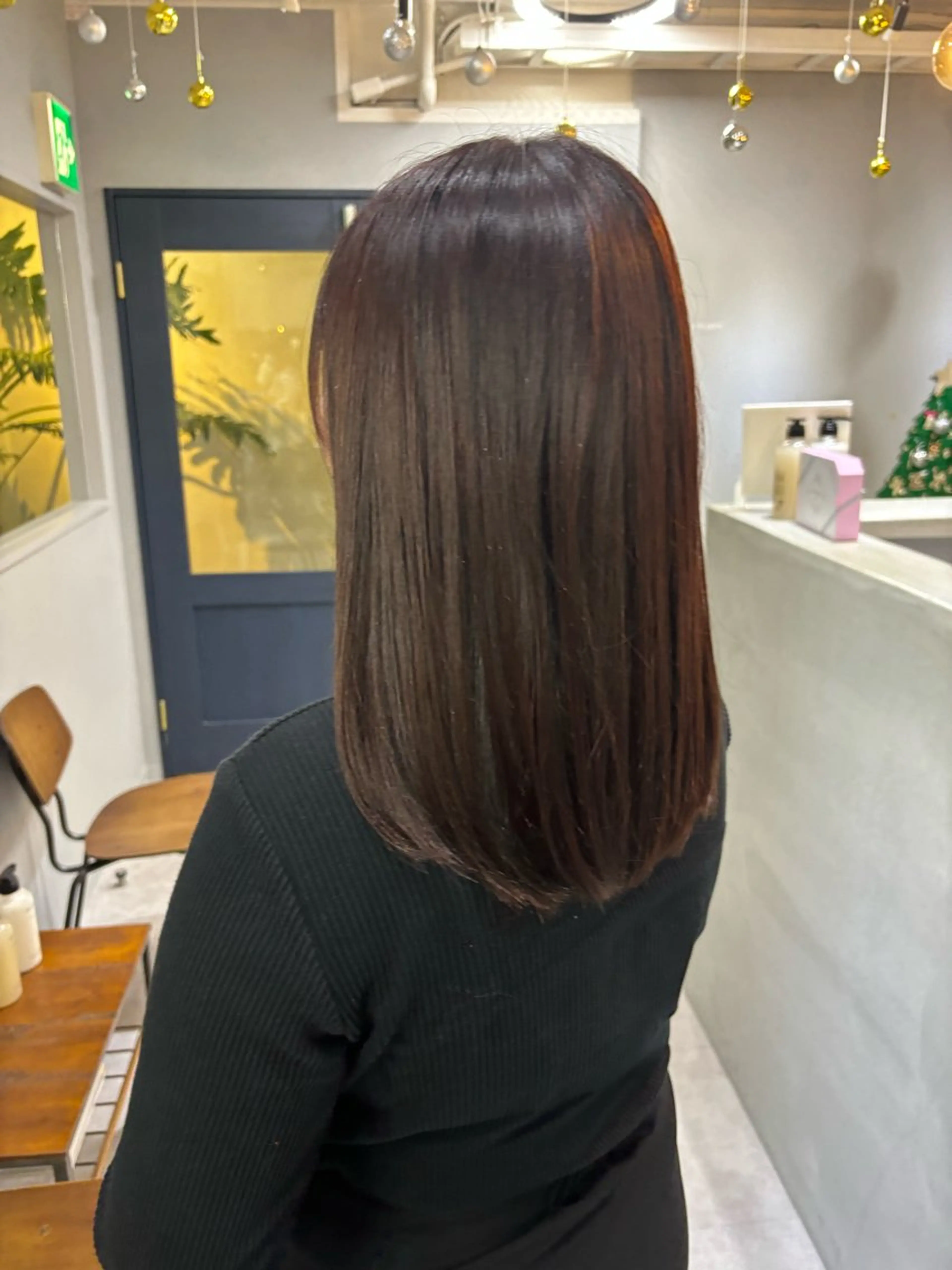 セミロング カラー きよはらちさき🍑 柔らかカラー🌱🫧のヘアスタイル