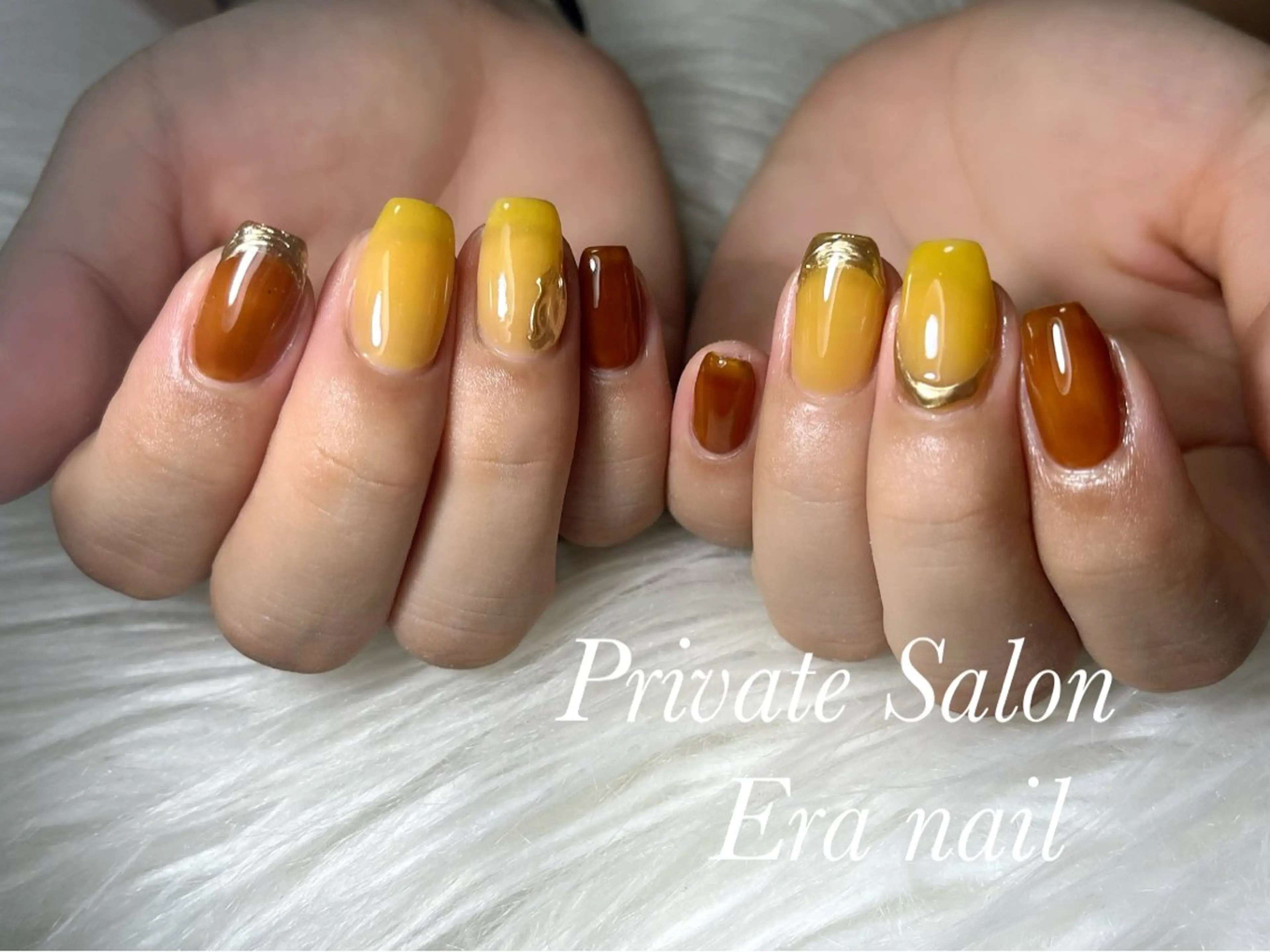 ネイル ミラーネイル ワンカラーネイル ハンドネイル Era nailのネイルデザイン