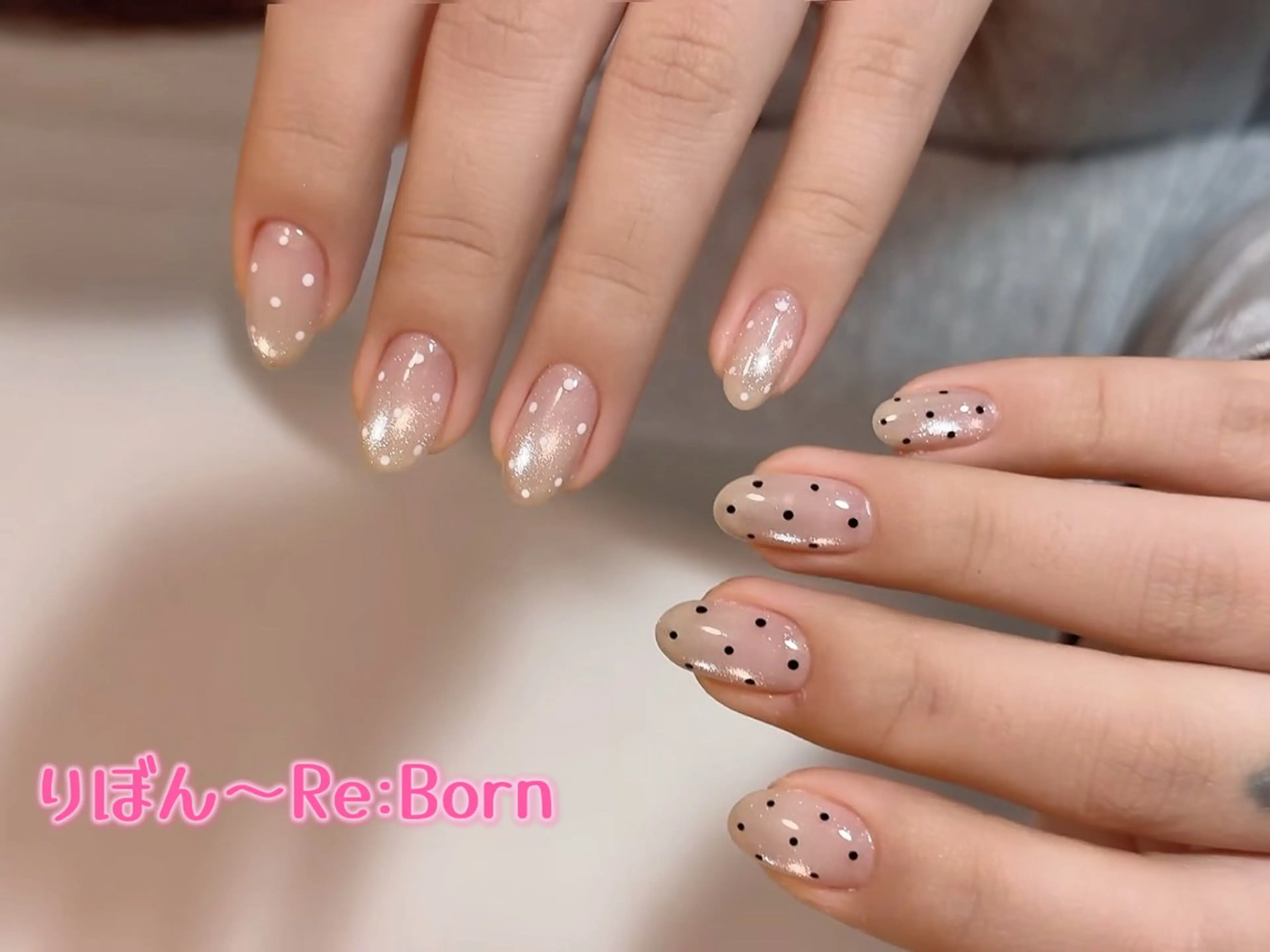 ミディアム りぼん Re:Bonrのネイルデザイン