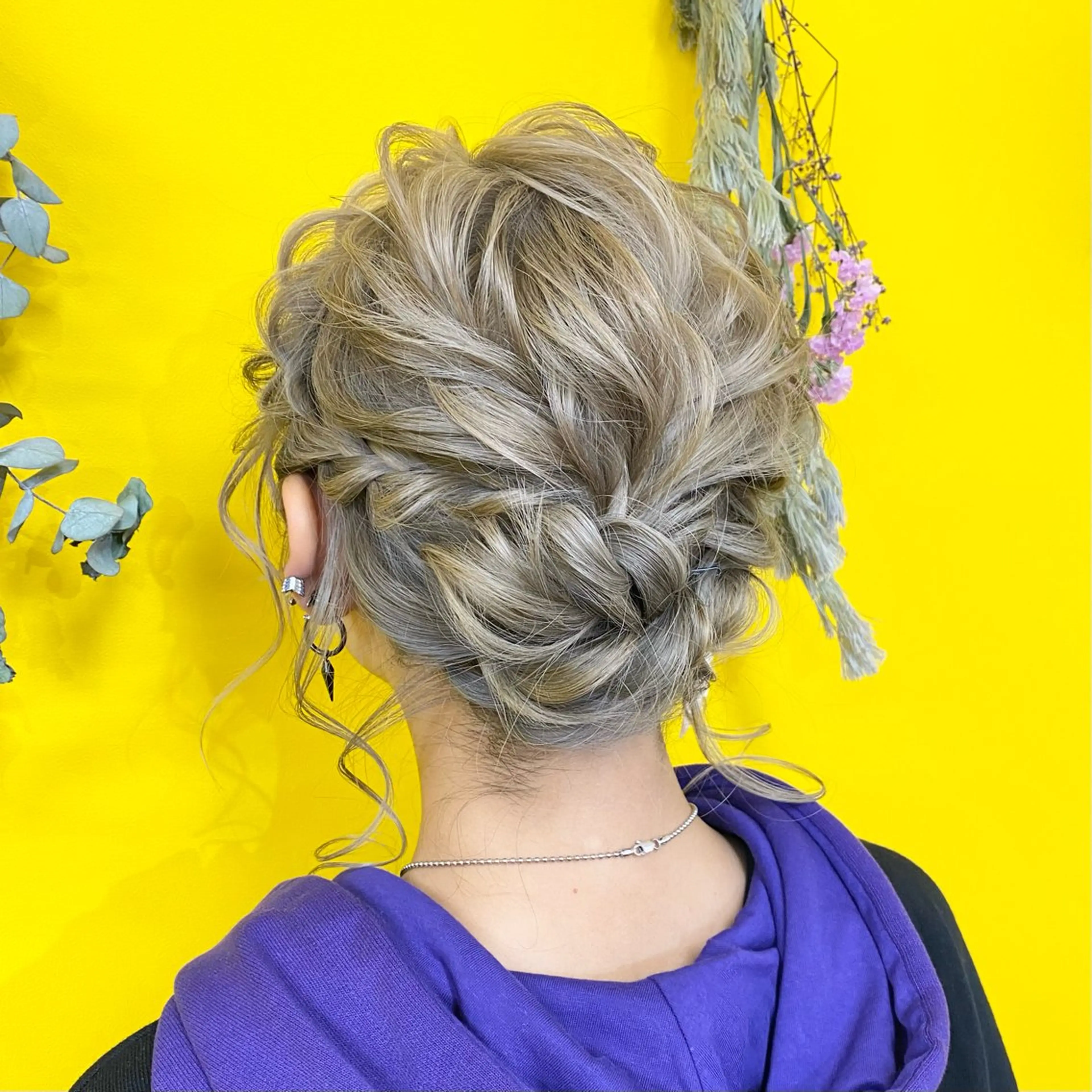 ミディアム ヘアアレンジ ヘアセット hair make salon m所属・aira𓂃𓈒𓏸 新宿ヘアセット🪽のヘアスタイル