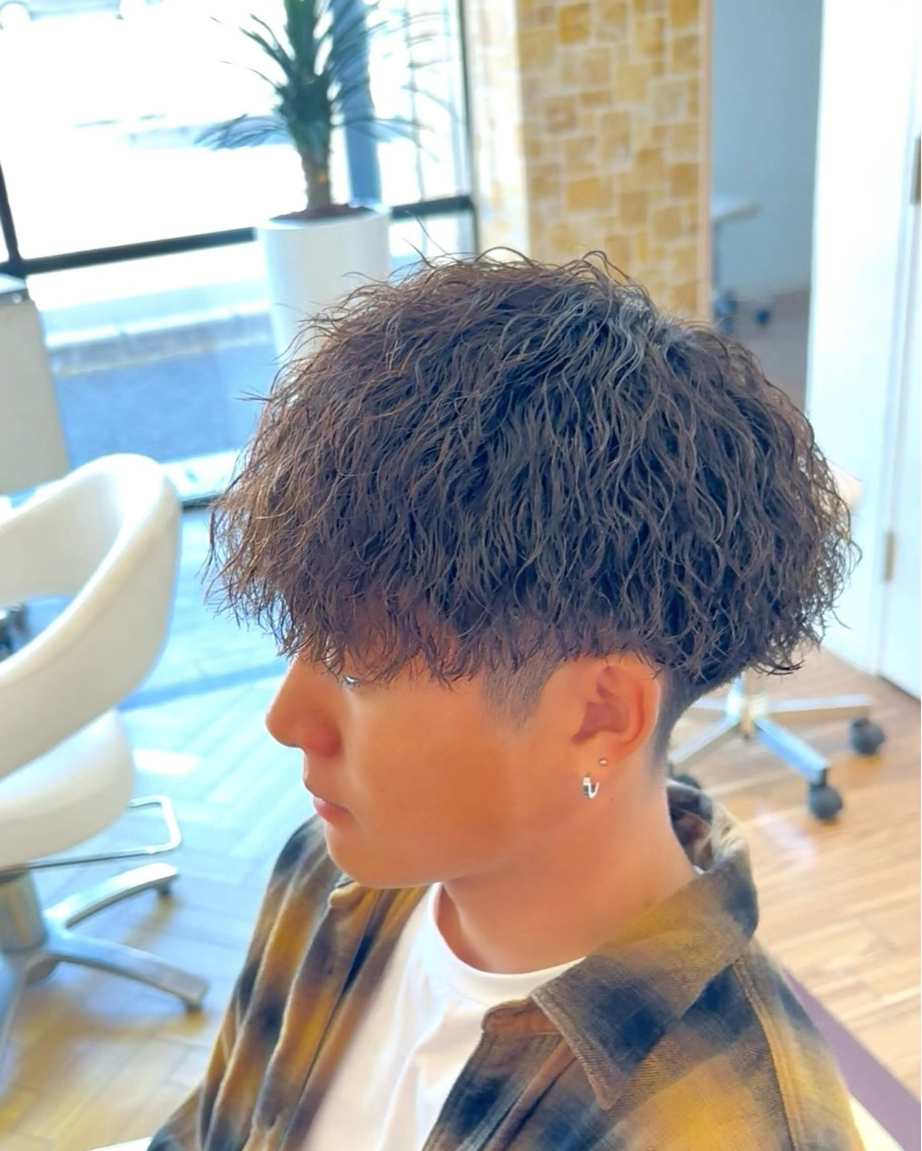 パーマ メンズ マッシュ カット パーマ ヘッドスパ ☆★メンズ特化★☆ 川地由麿のヘアスタイル