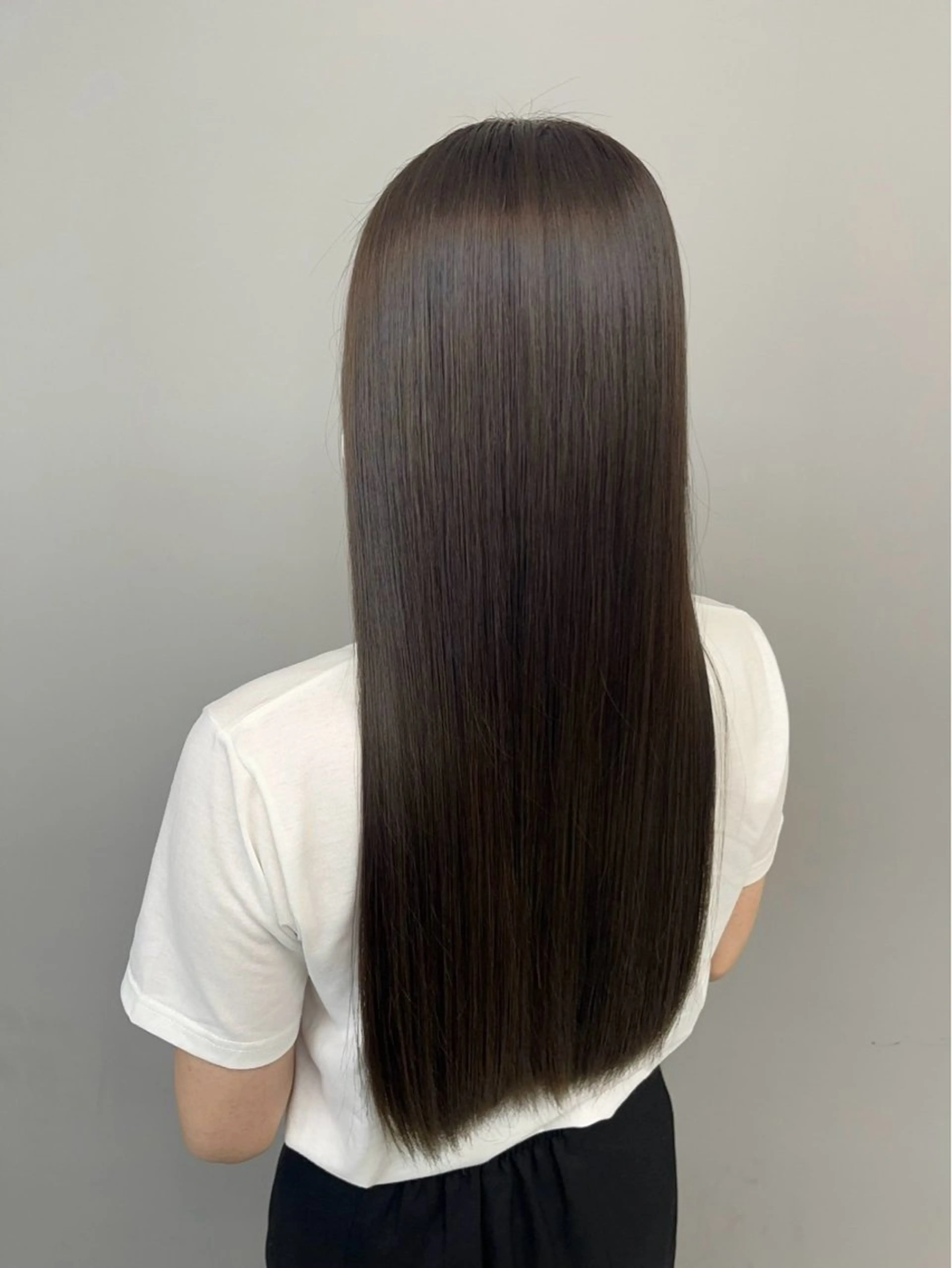 ロング 縮毛矯正 縮毛矯正 中山 達斗のヘアスタイル