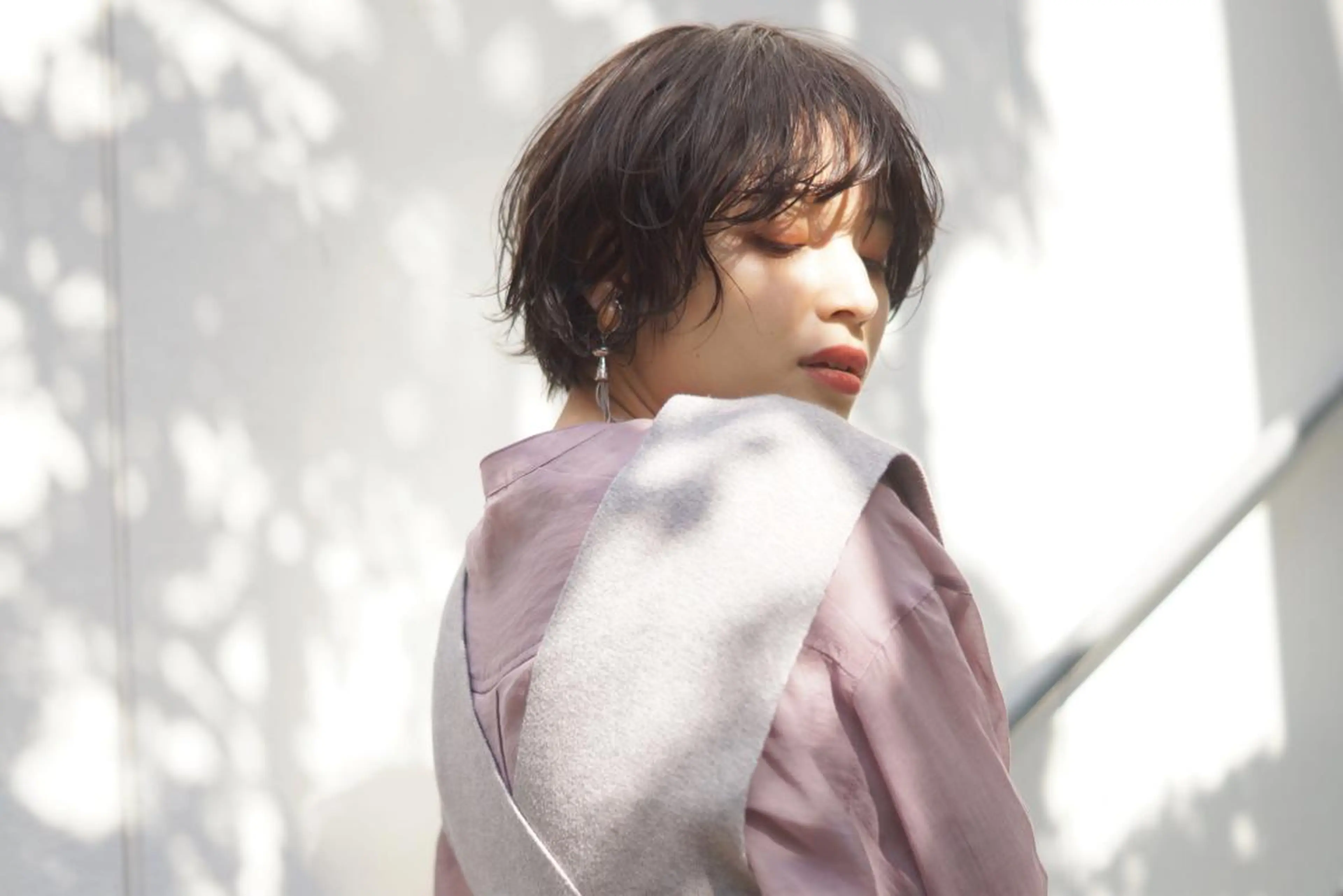 ショート カット ヘアカラー トリートメント hoNua. 栄/透明感カラーのヘアスタイル