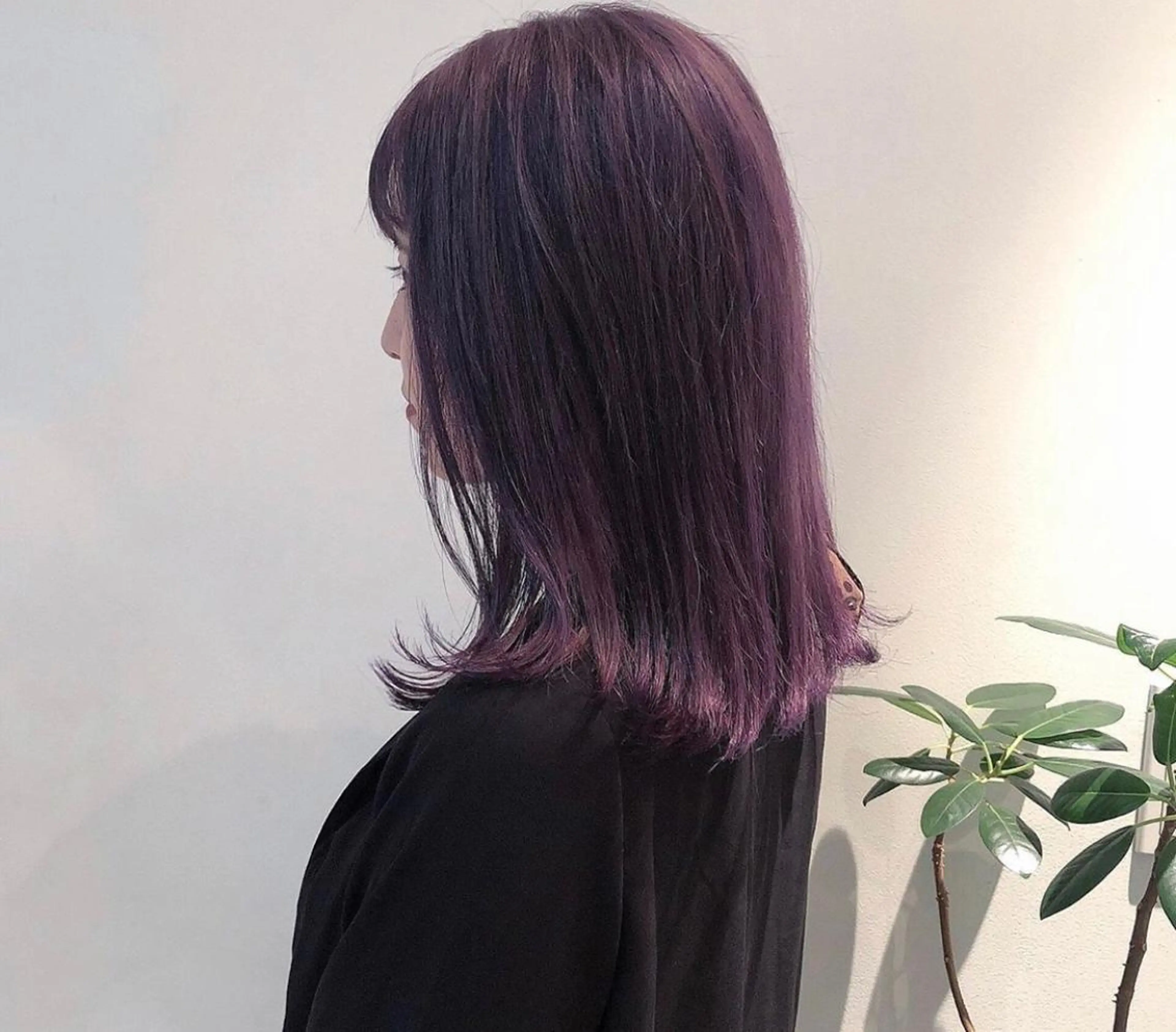 セミロング カラー くすもと かいとのヘアスタイル