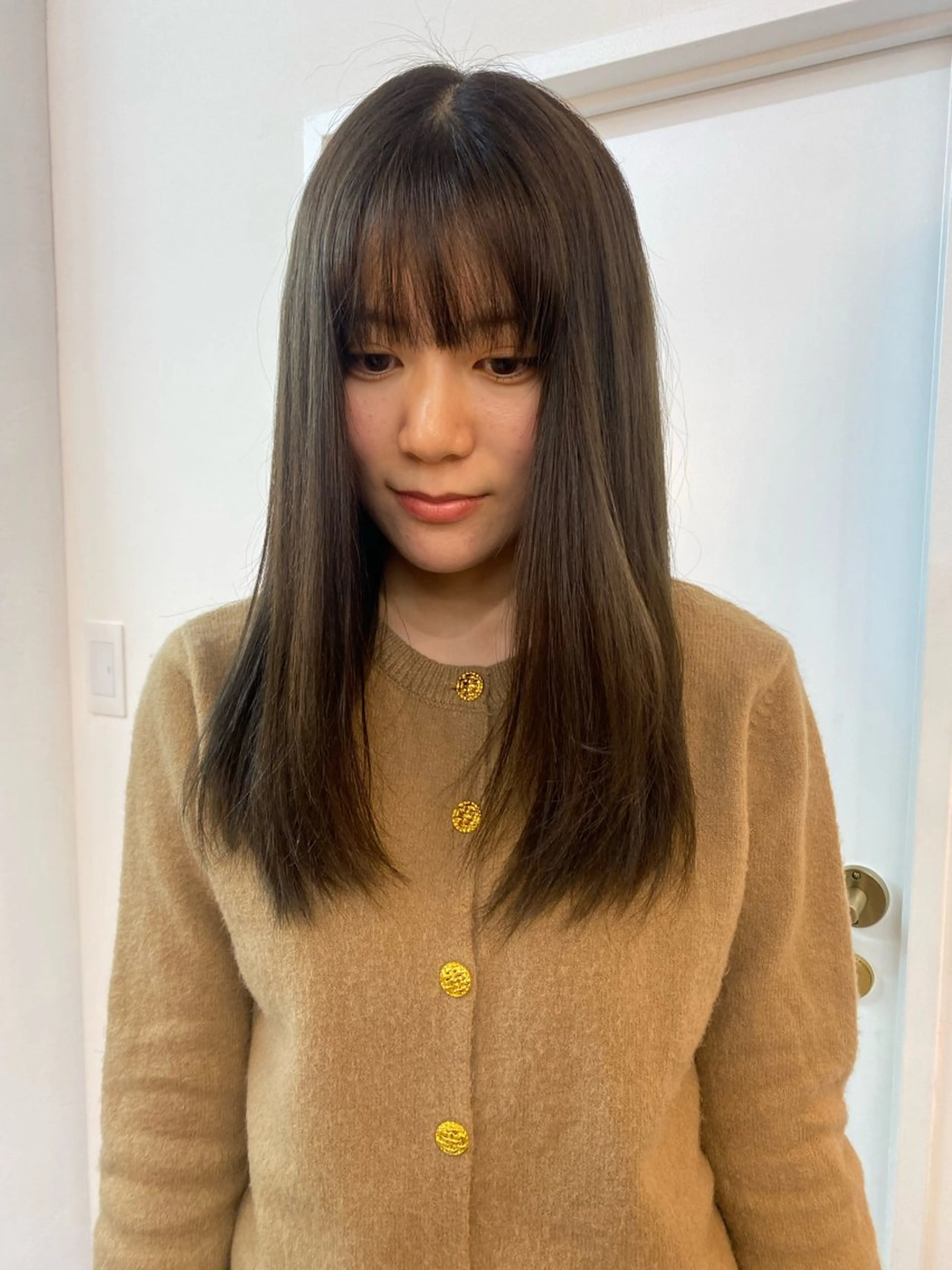 セミロング カラー hair design chouchou所属・ichika/福岡 /透明感カラー🤎のヘアスタイル