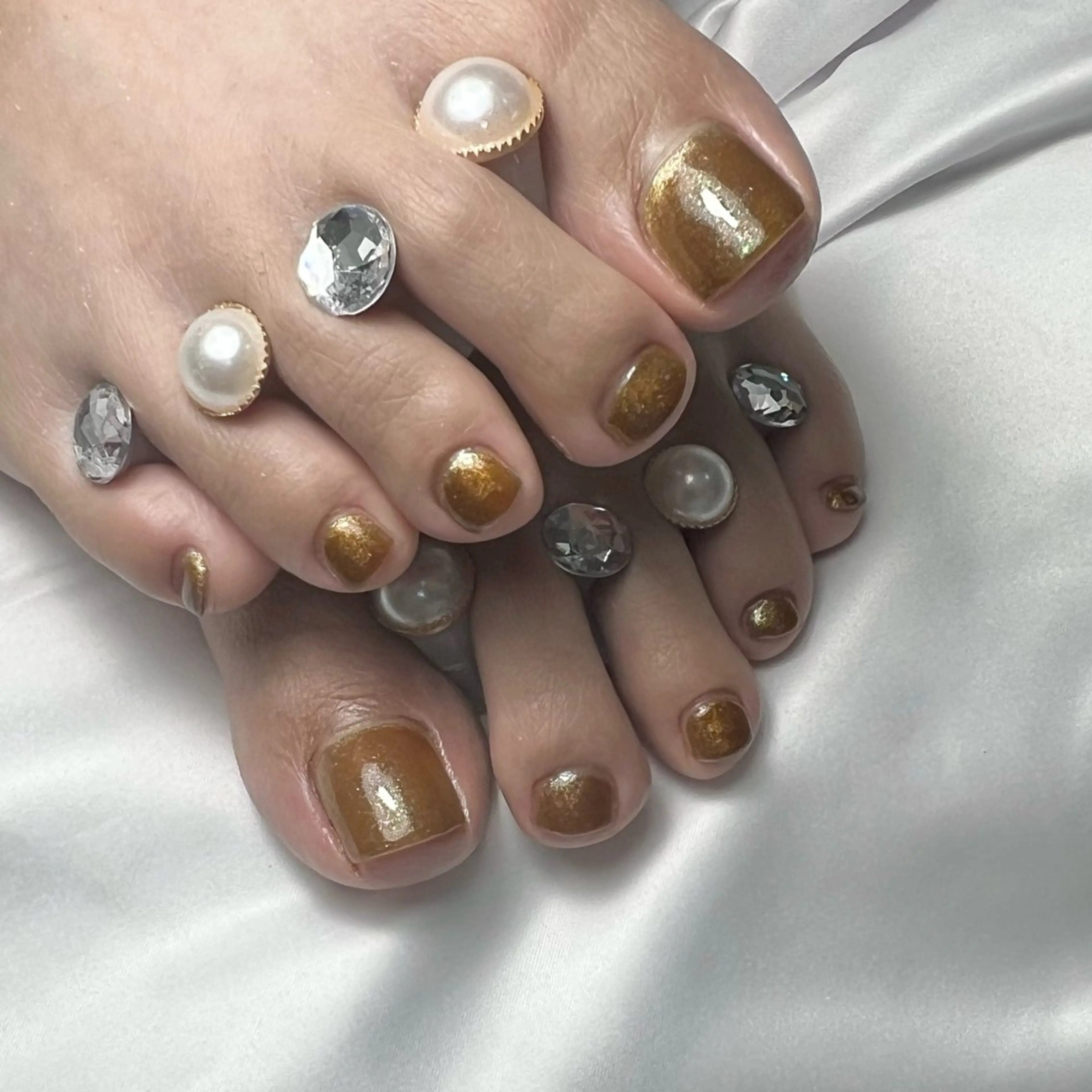 ネイル フットネイル ジェルネイル ニュアンスネイル ワンカラーネイル ワンホンネイル Kanna Yuki カンナユキのネイルデザイン