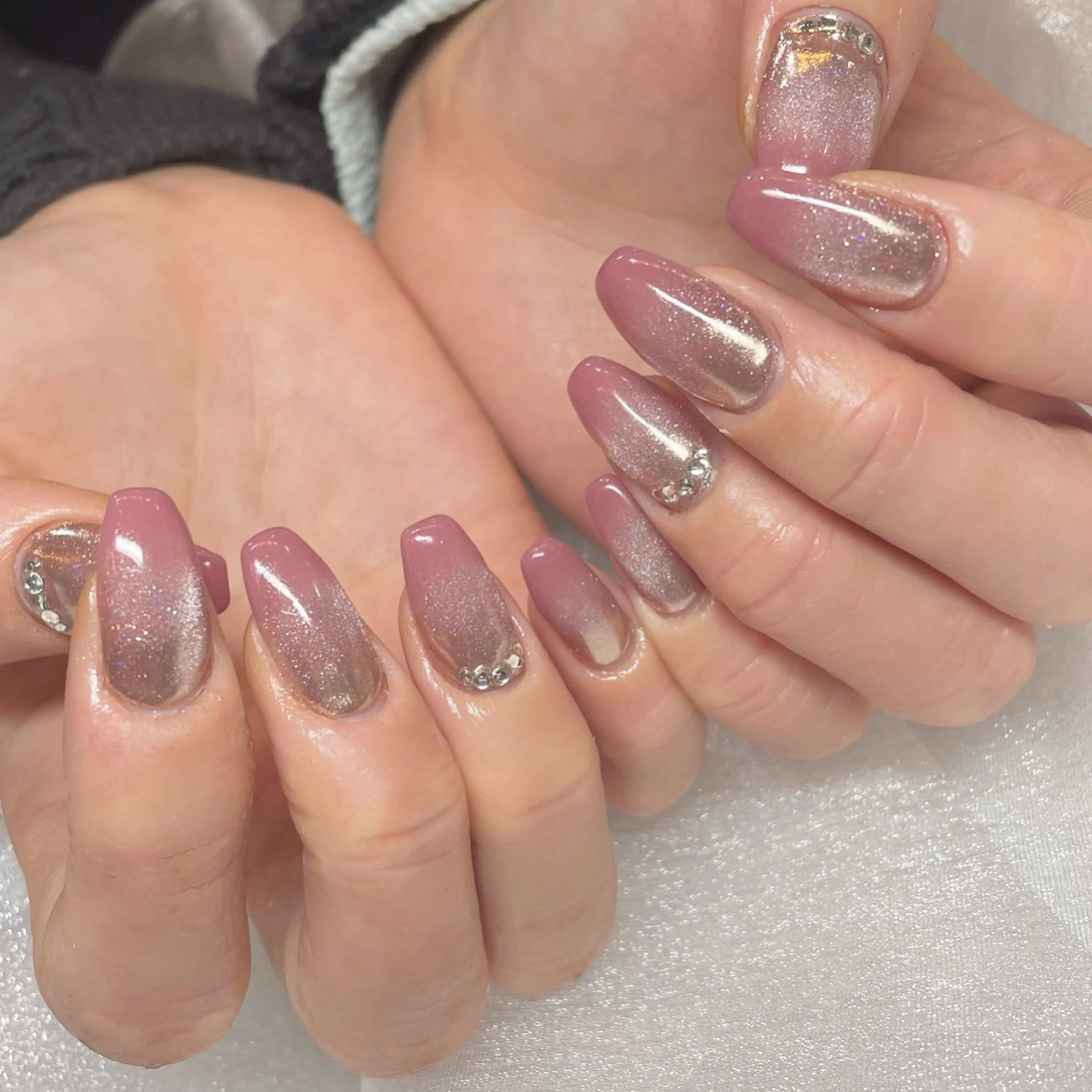 ネイル キラキラネイル マグネットネイル ミラーネイル ハンドネイル Tsukahara 🌷仙台PARCOのネイルデザイン