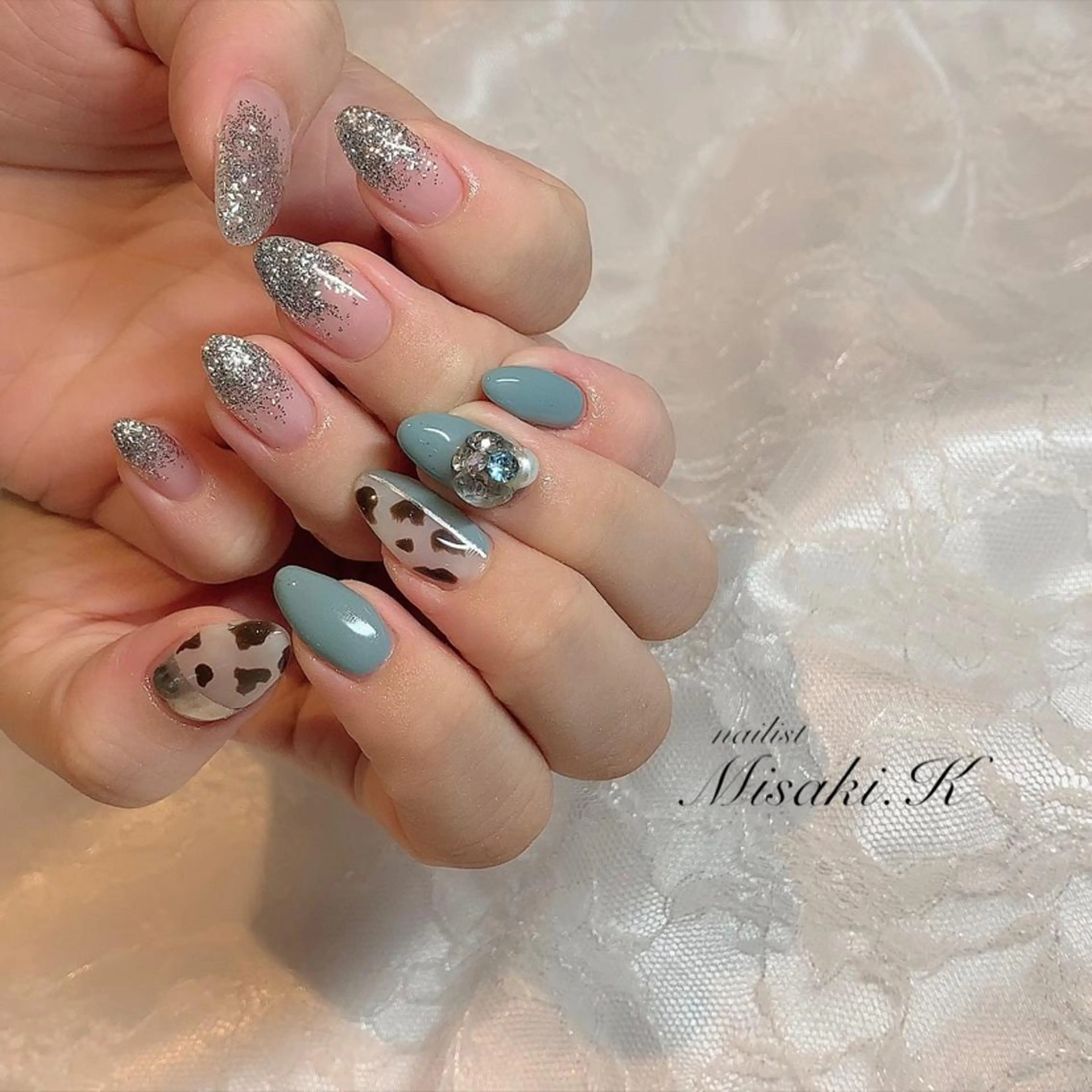 ネイル ストーンネイル K. Misakiのネイルデザイン
