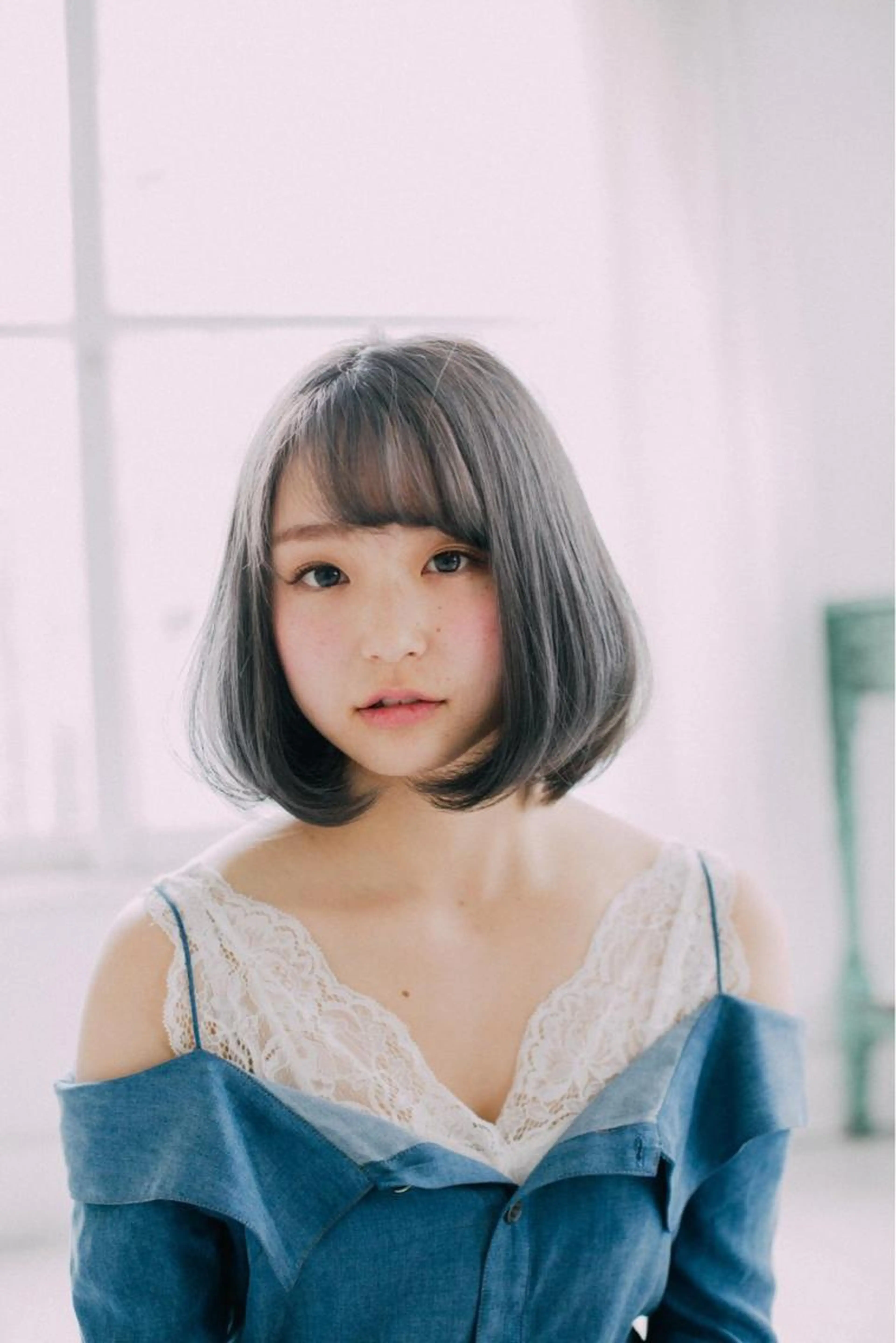 ケアブリーチダブルカラー+カットの写真