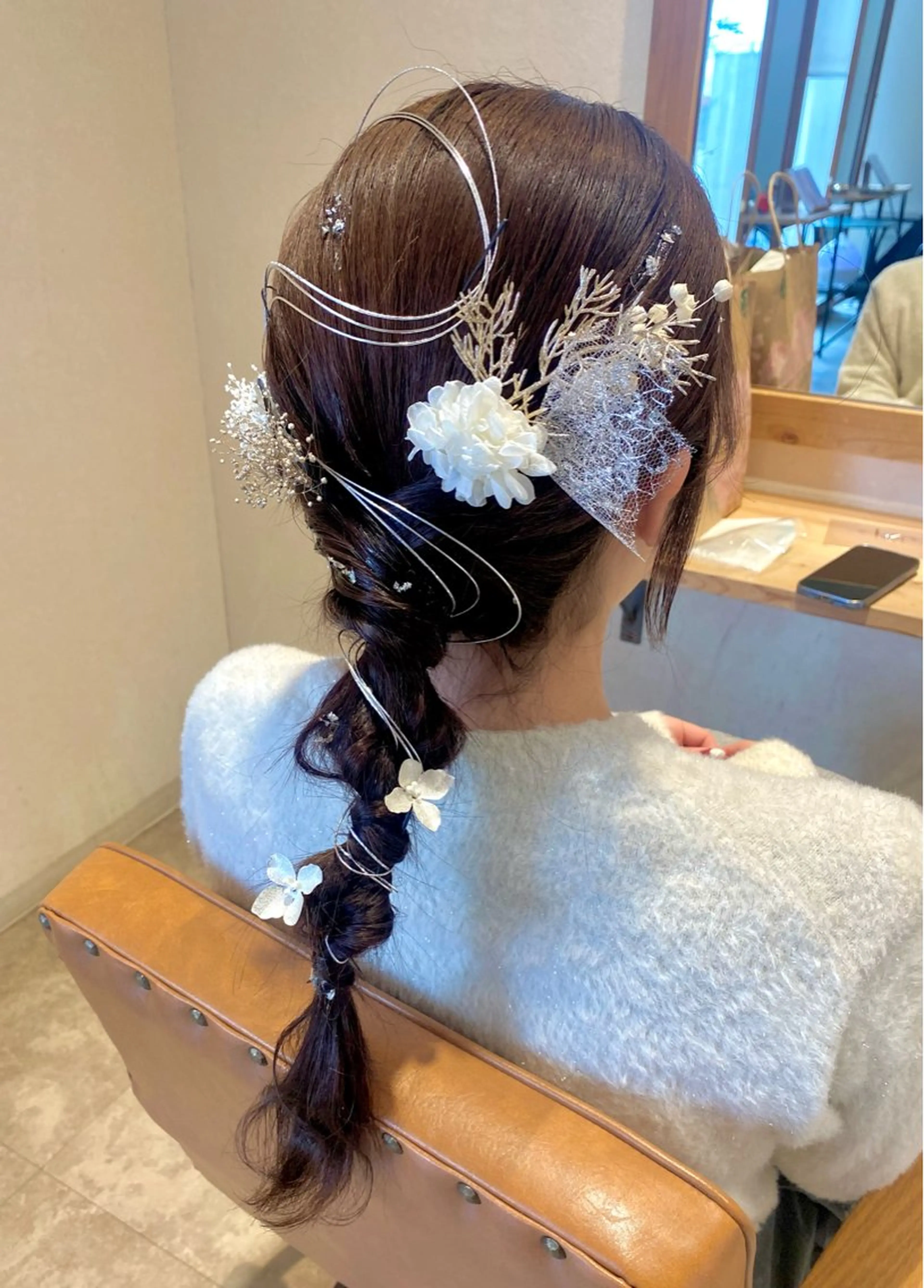 ヘアアレンジ ヘアセット ブリーチなしWカラー /酸性ストレート河本のヘアスタイル