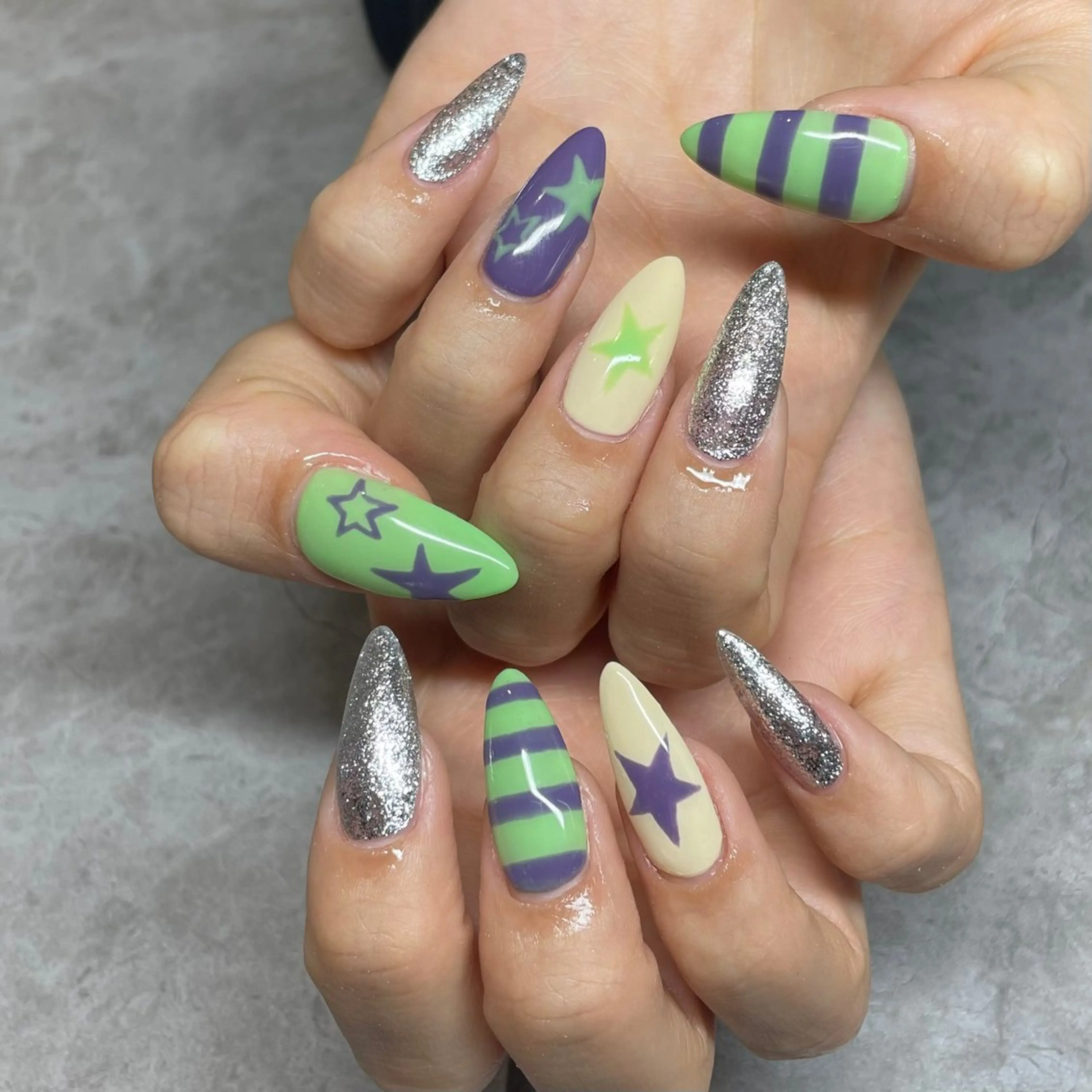 ネイル ハンドネイル IROHA NAIL Kurumi🪽🫧のネイルデザイン