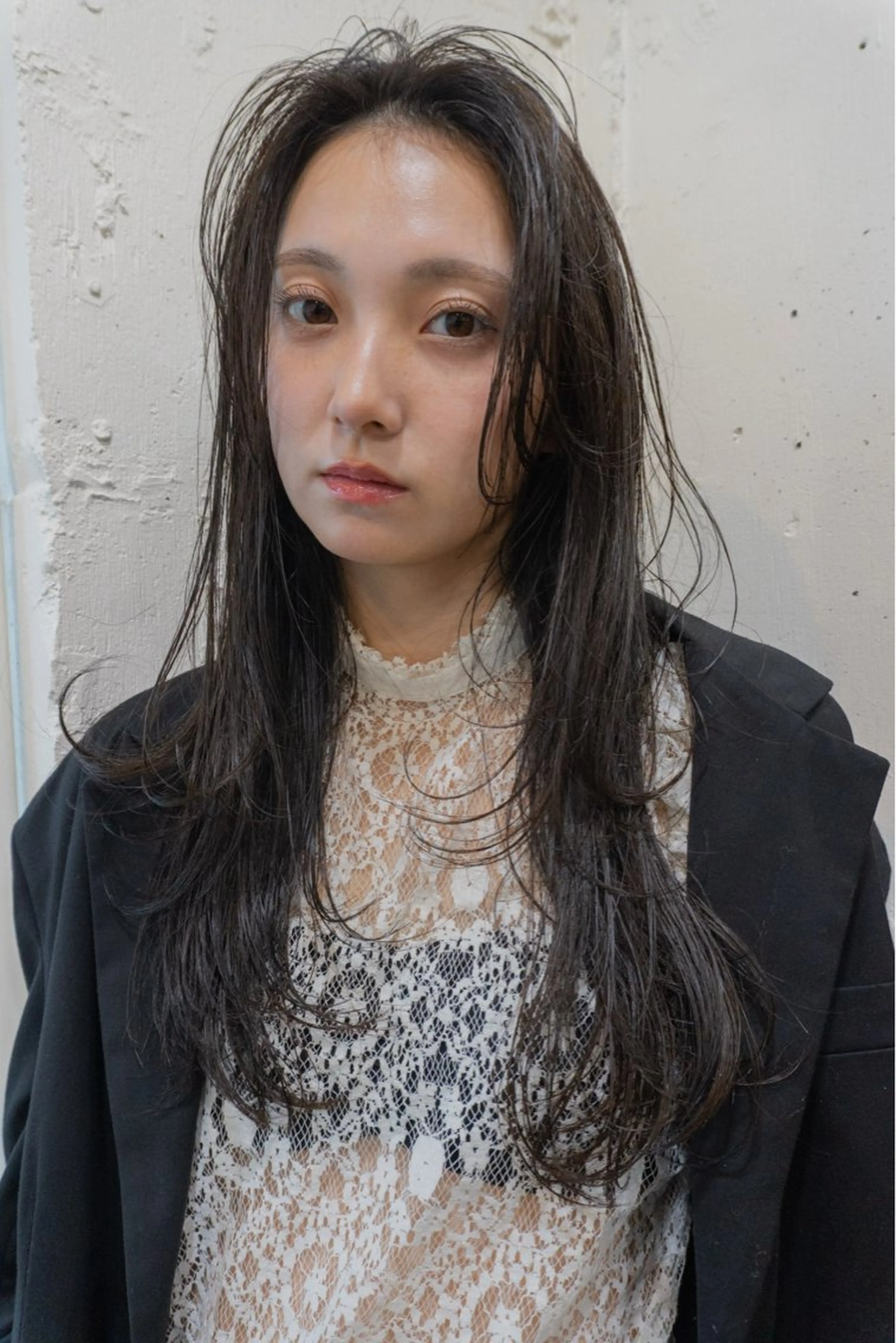 ミディアム 韓国風ヘア レイヤーカット 似合わせカット カット ヘアカラー トリートメント レイヤー／似合わせ TAKUYAのヘアスタイル