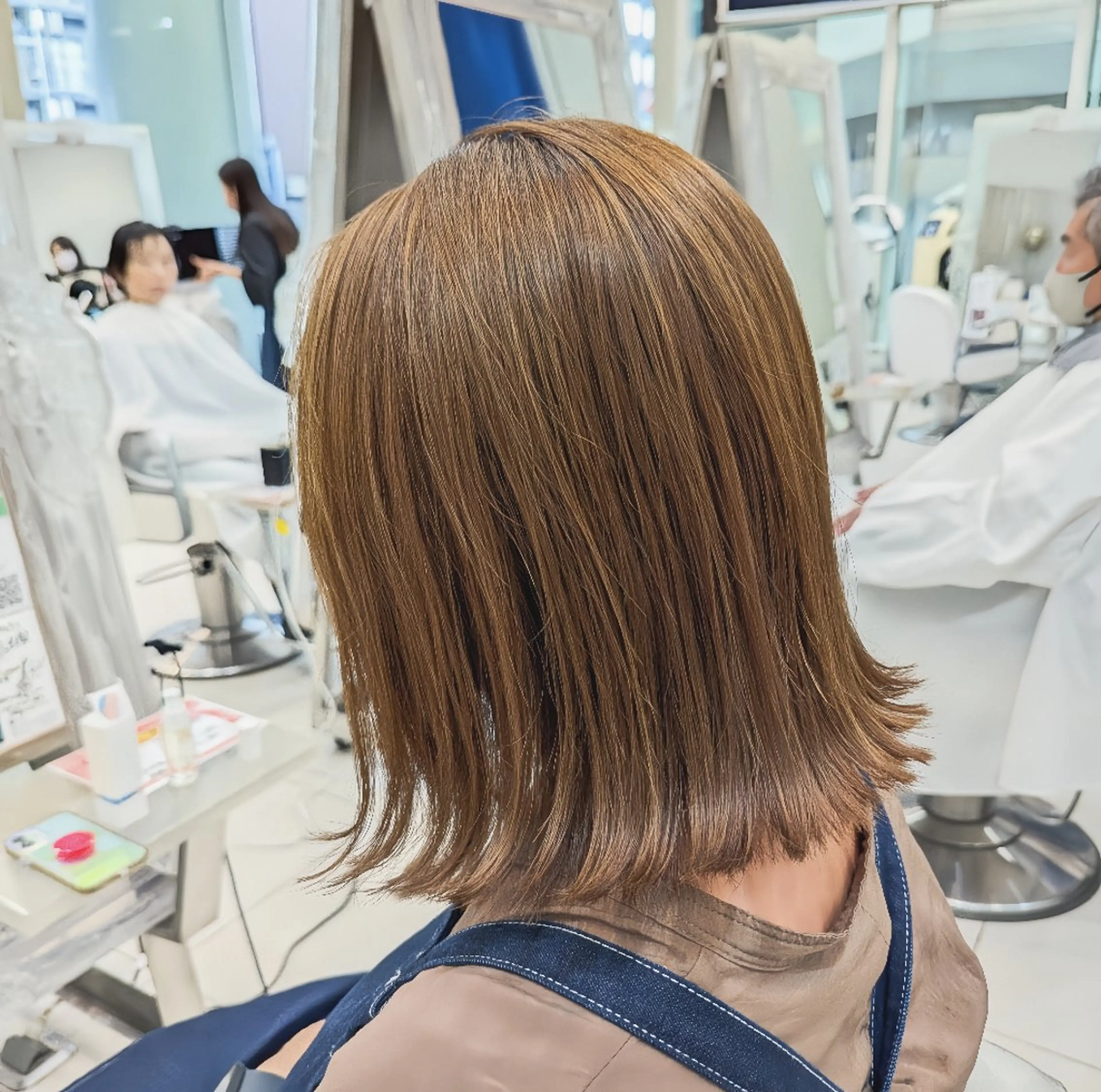 ミディアム カラー 髪質改善 カミムラのヘアスタイル