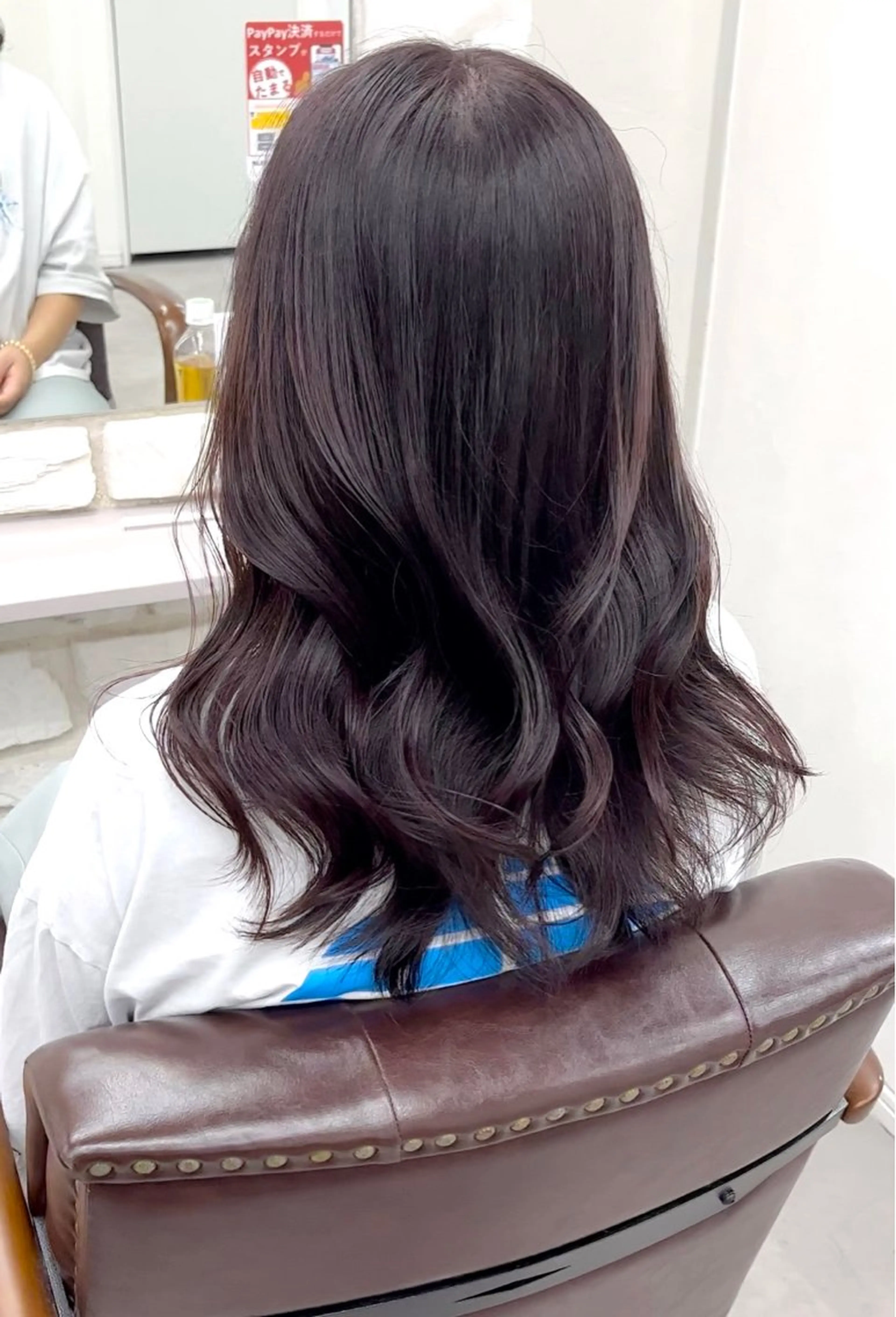 ロング カラー ラベンダーカラー カット ヘアカラー トリートメント 巻ける髪質改善で美髪 にデザイン✨/よしみのヘアスタイル