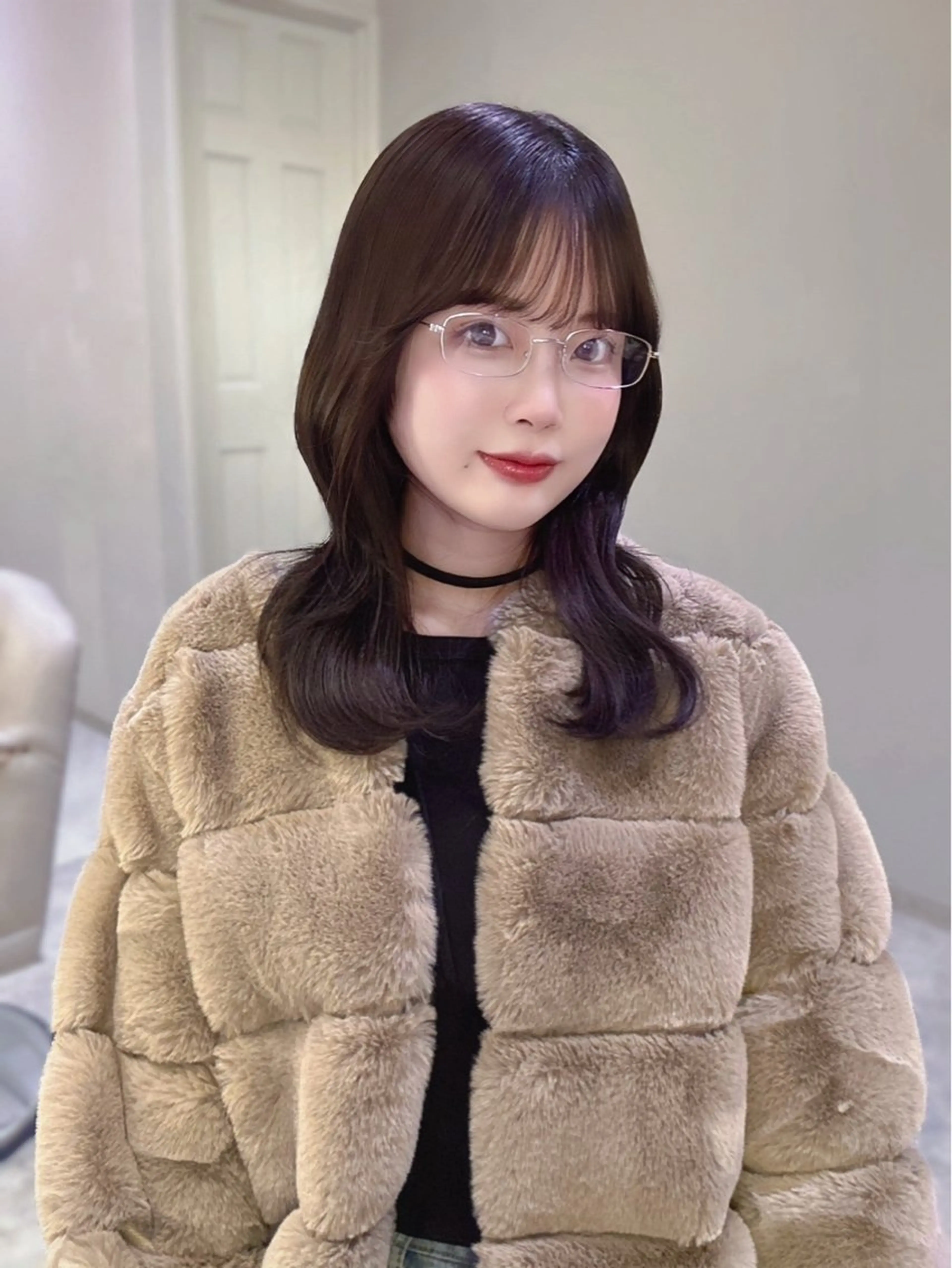 セミロング 🤍艶髪韓国ヘア🤍 Rikoのヘアスタイル