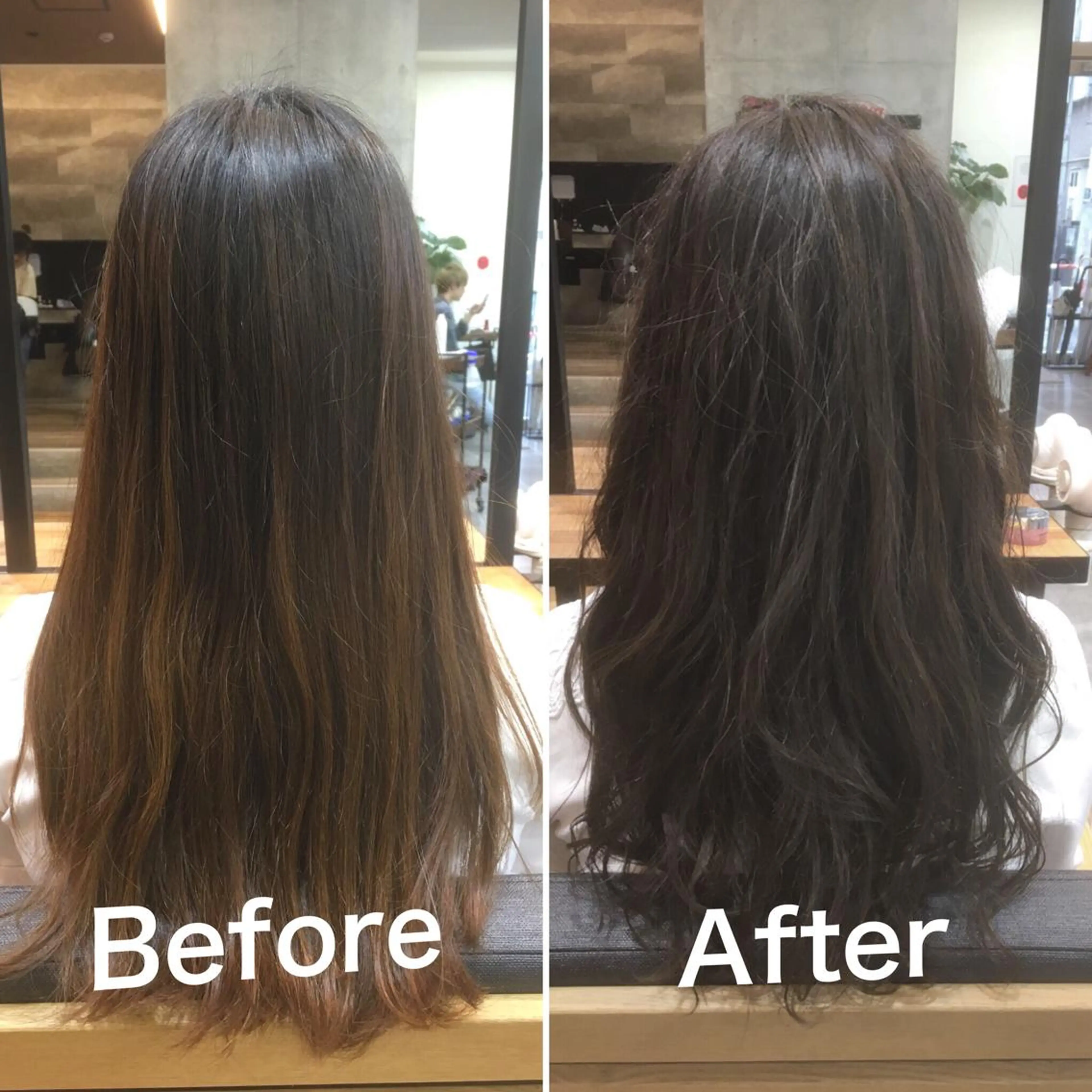 カラー パーマ アディクシーカラー オレンジ カット ヘアカラー パーマ トリートメント 佐瀬竜矢PRIMAL /portのヘアスタイル