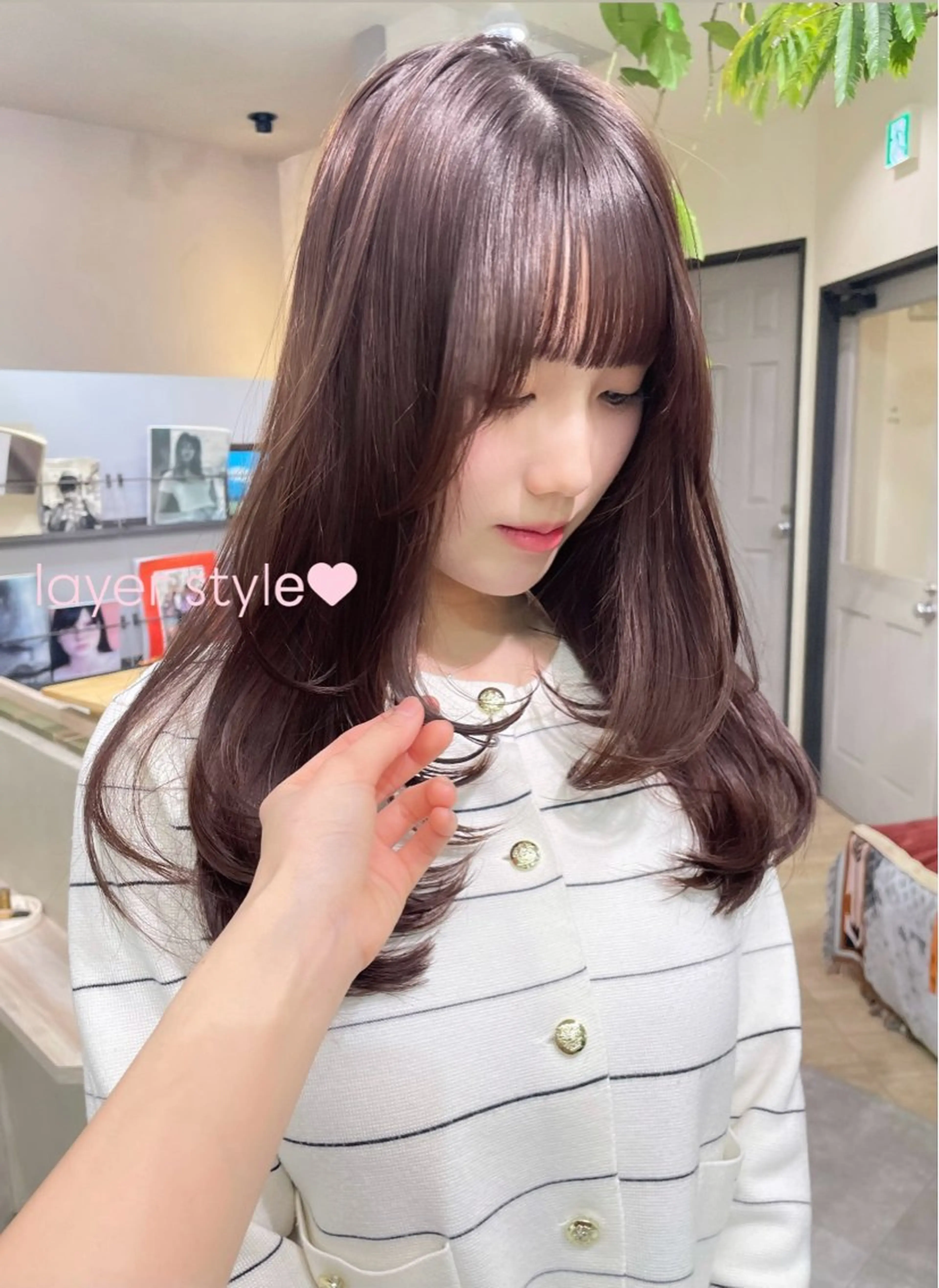 セミロング カラー カット ヘアカラー 縮毛矯正 トリートメント カノン/透明感カラー /酸性ストレートのヘアスタイル