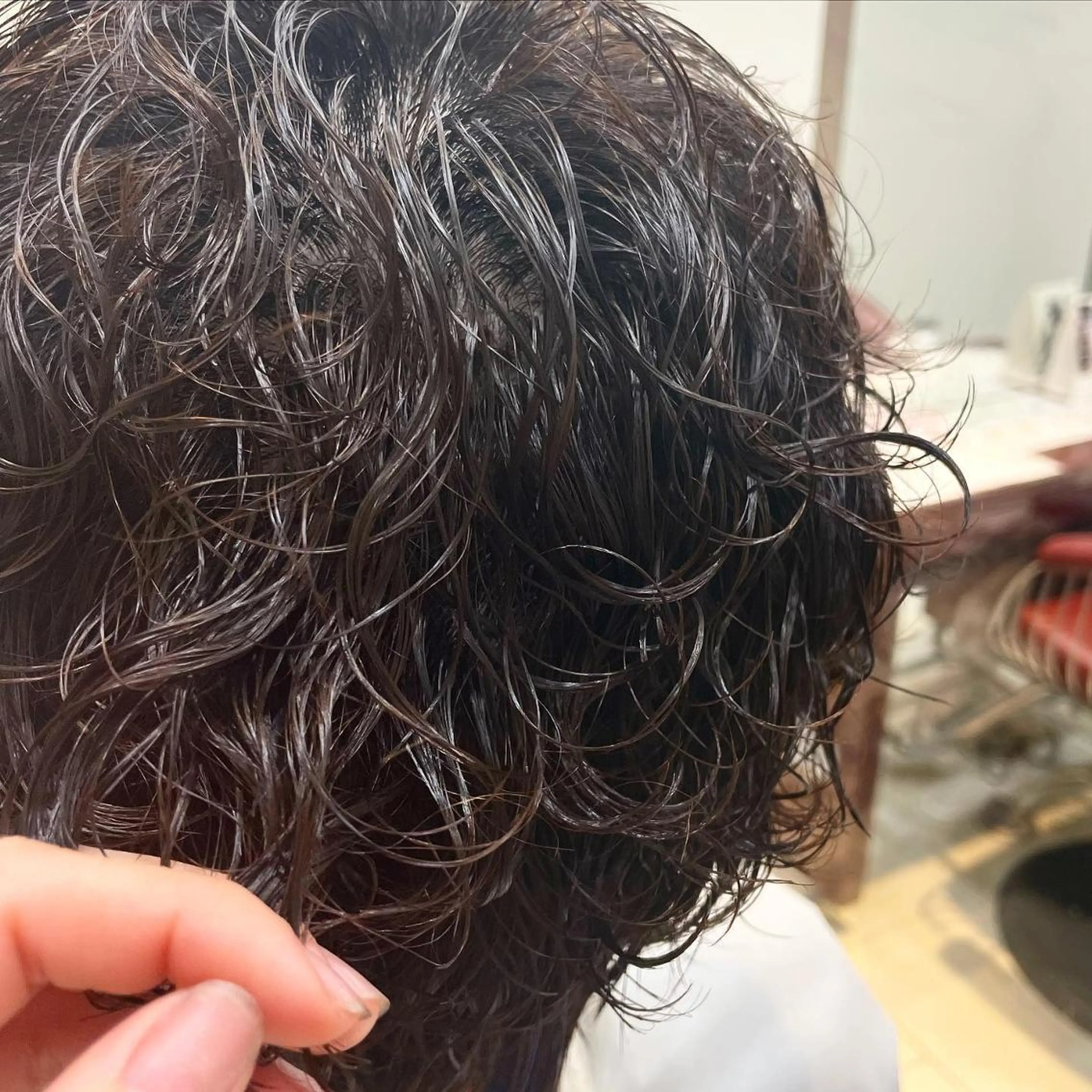 ミディアム カラー パーマ ヘアアレンジ メンズ キッズ マツエク・マツパ ミディアムパーマ メンズパーマ sara 荒井店のヘアスタイル