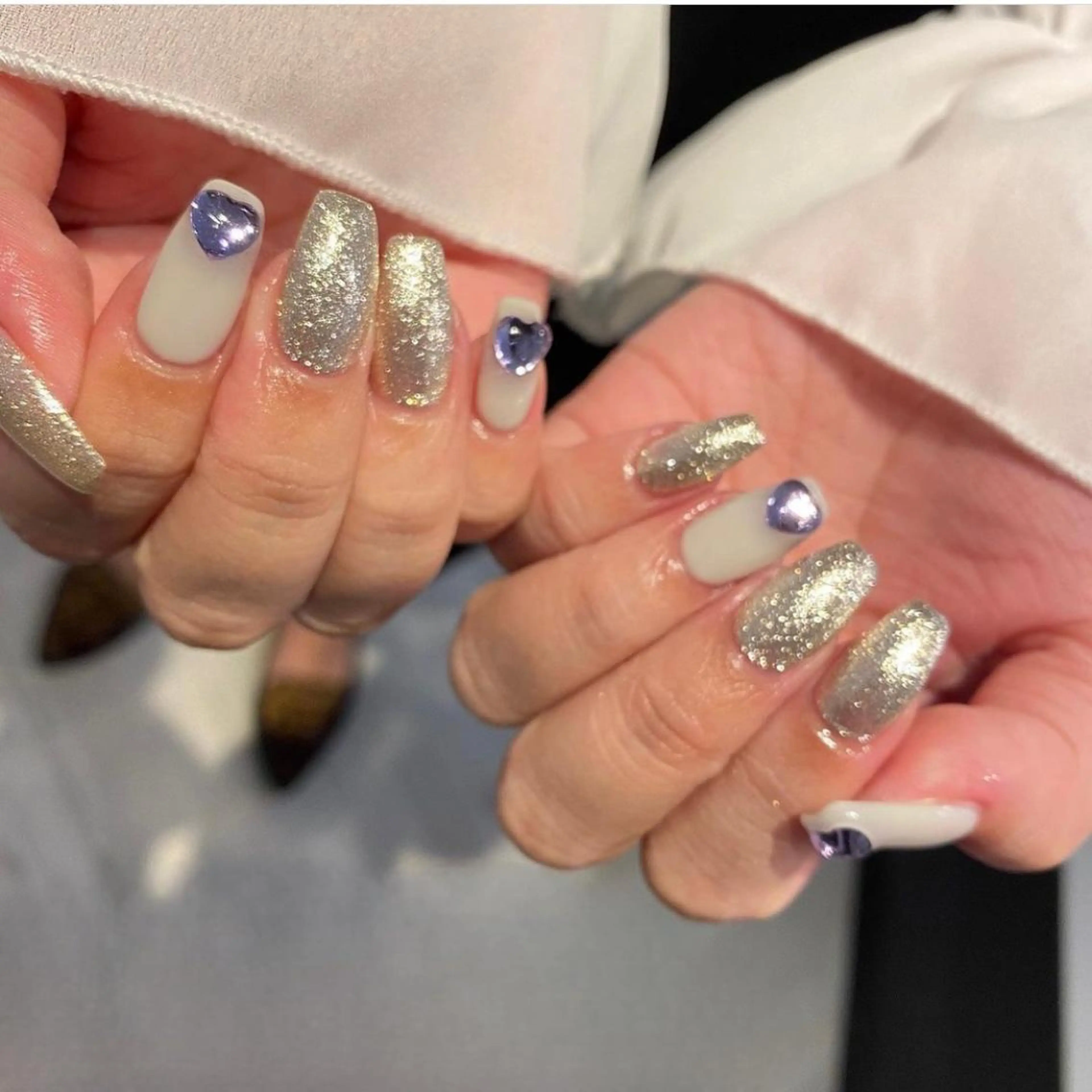 ショート カラー キッズ パーマ ネイル ヘアアレンジ マツエク・マツパ アイブロウ メンズ ハンドネイル フットネイル ease NAIL SALONのネイルデザイン