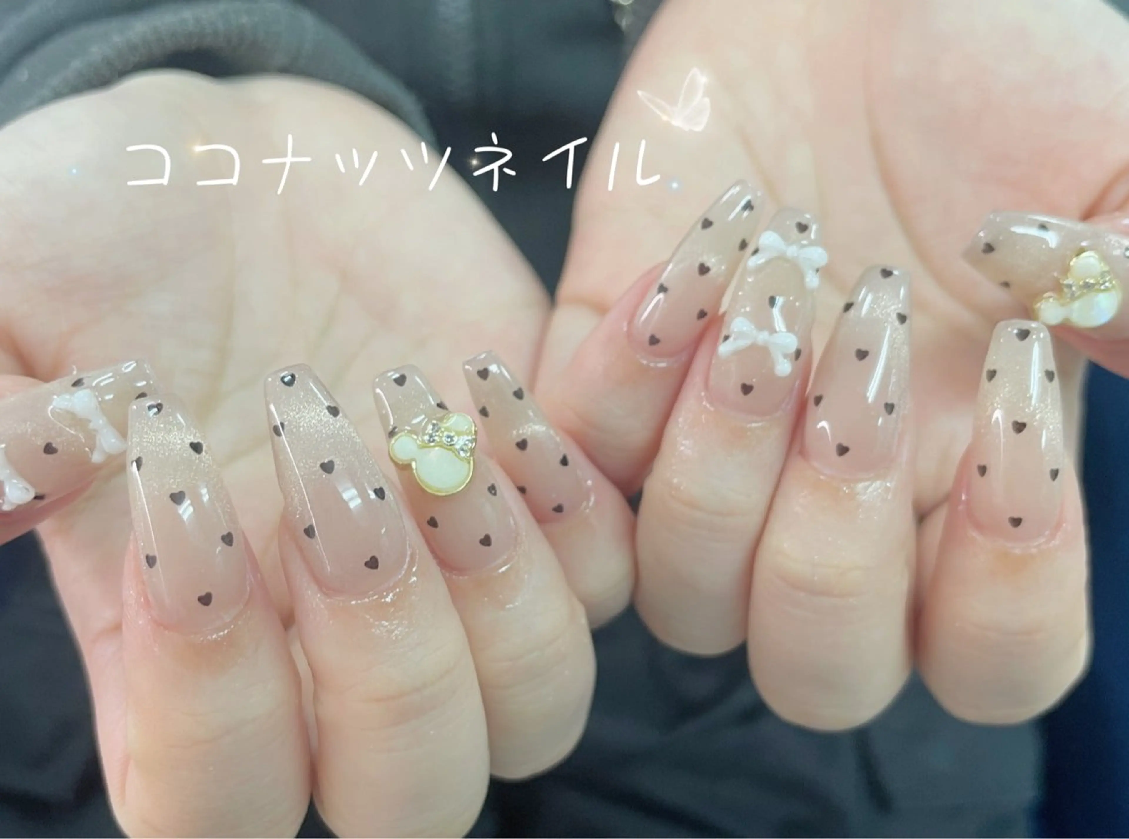 ネイル べっ甲ネイル フレンチネイル キラキラネイル マグネットネイル 大理石ネイル(マーブル) 神田 ココナッツのネイルデザイン