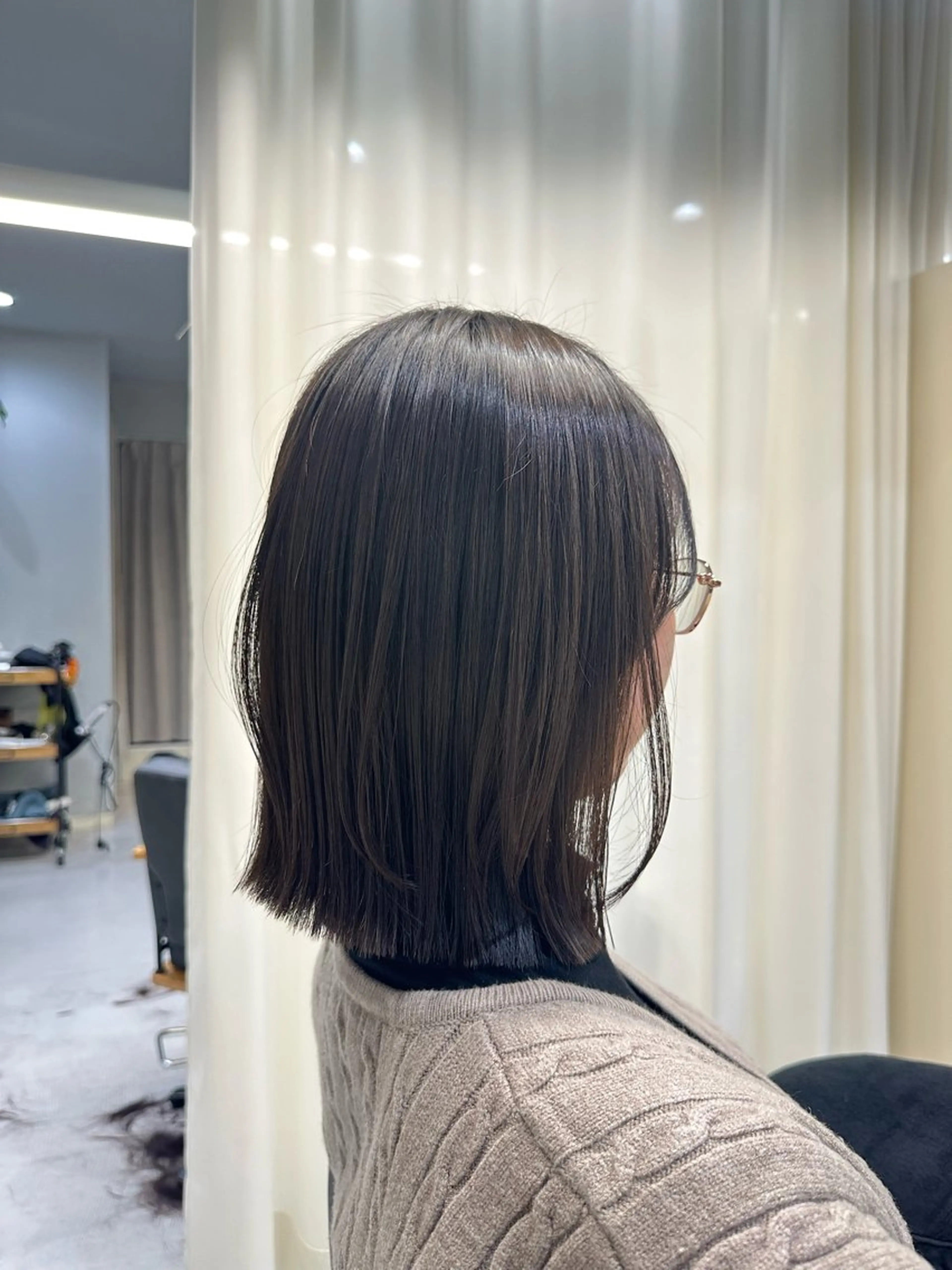 ミディアム jiji /北四番丁 押切瑠奈のヘアスタイル