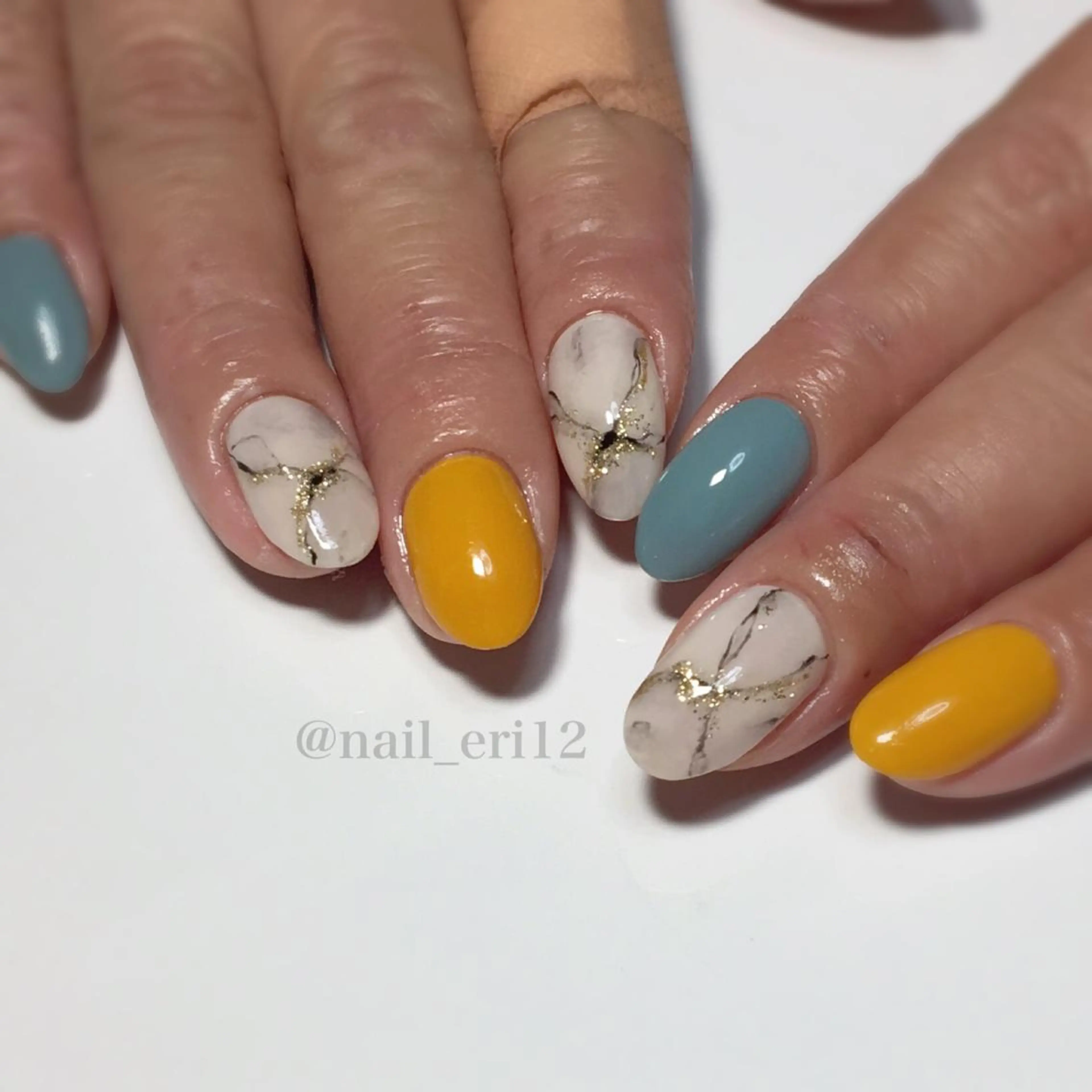 ミディアム ネイル nail salon &e eriのネイルデザイン