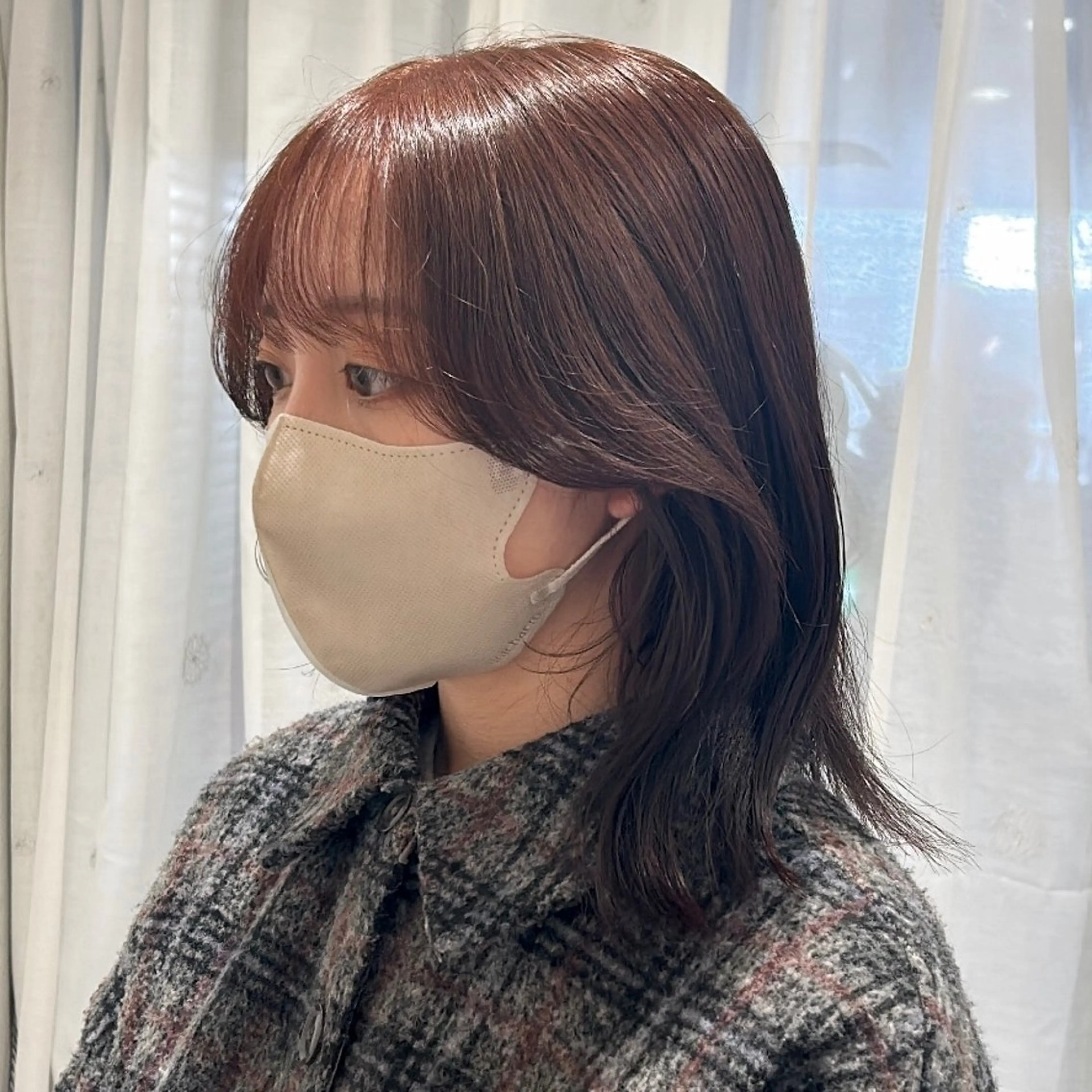 ミディアム カラー ヘアアレンジ ベージュカラー ブリーチ ブラウンカラー 透明感カラー ブリーチなしカラー 🍓女性専用サロン/ こころ🍓のヘアスタイル