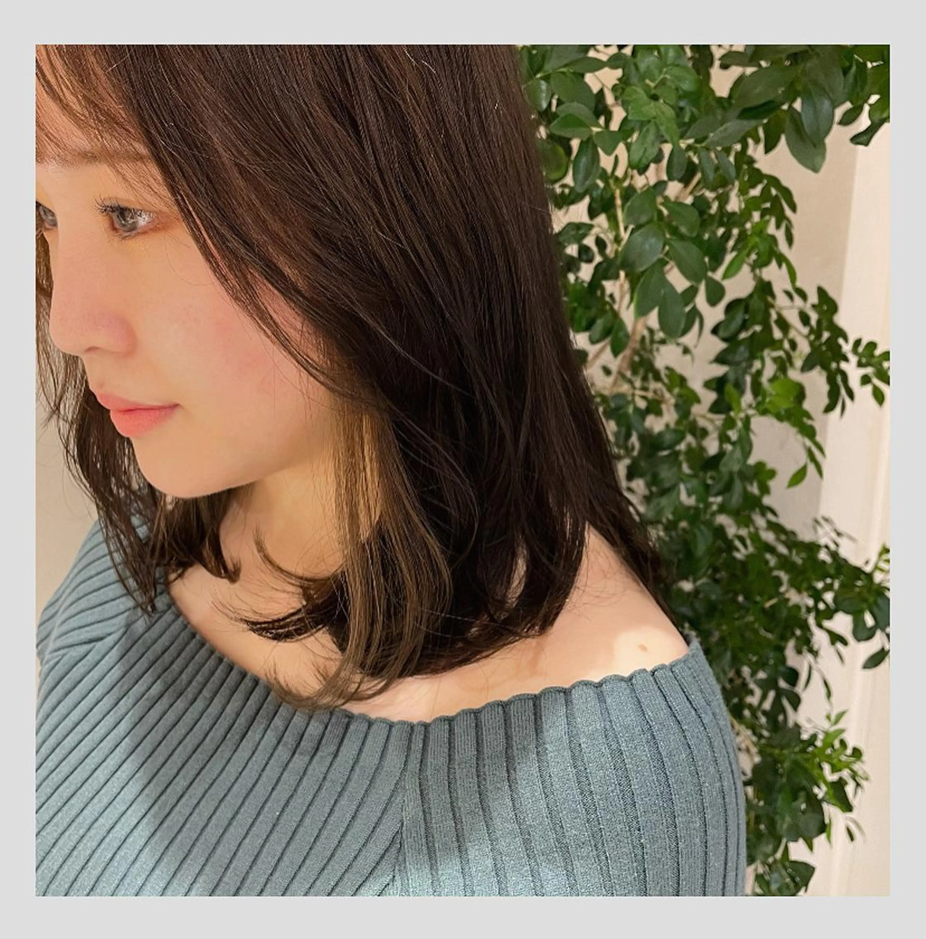 セミロング カラー パーマ 当日予約大歓迎💗 依田瑞希のヘアスタイル