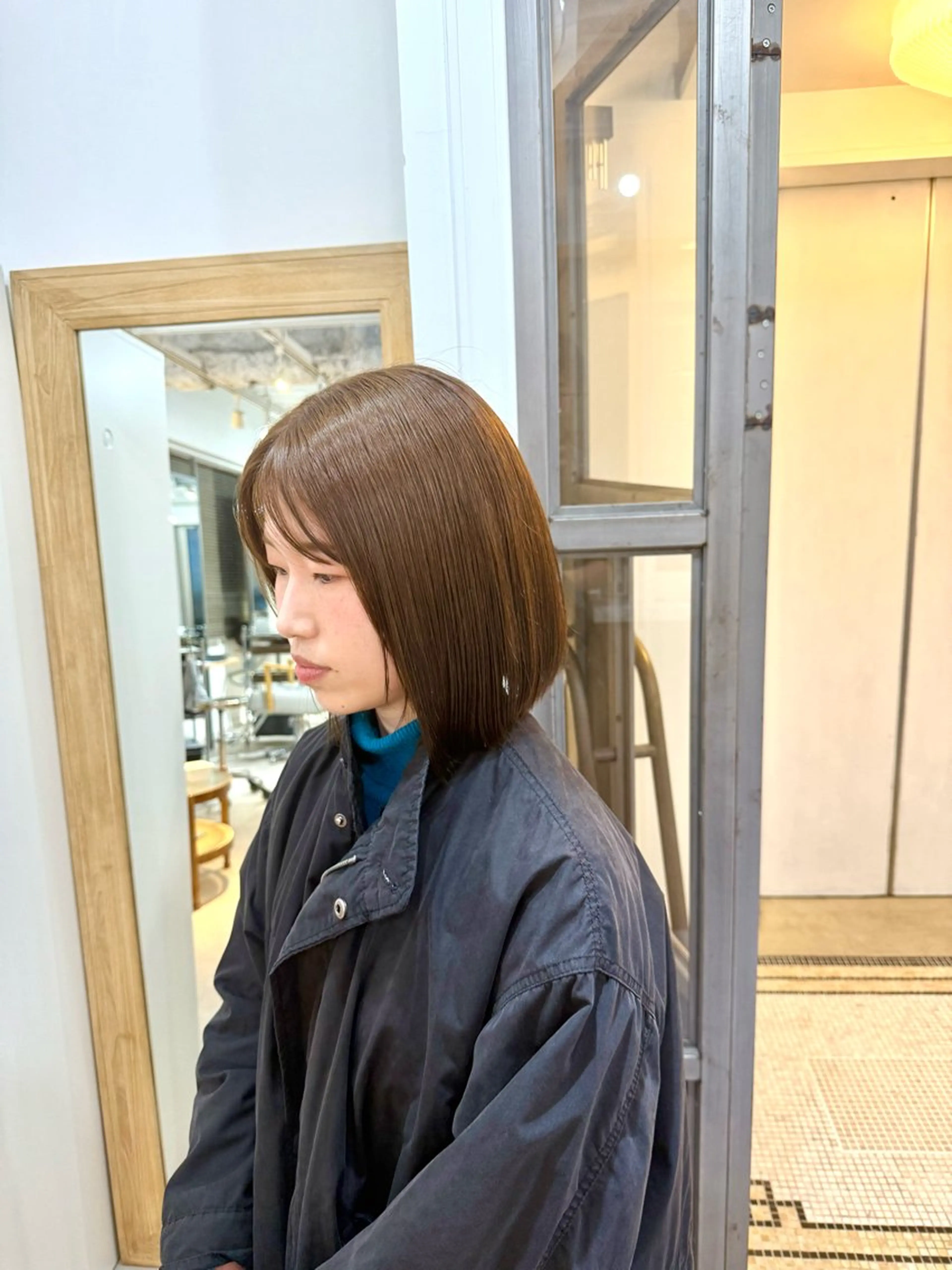 ショート カラー ベージュカラー 栄/メンズカット/ 二村 洸太朗のヘアスタイル