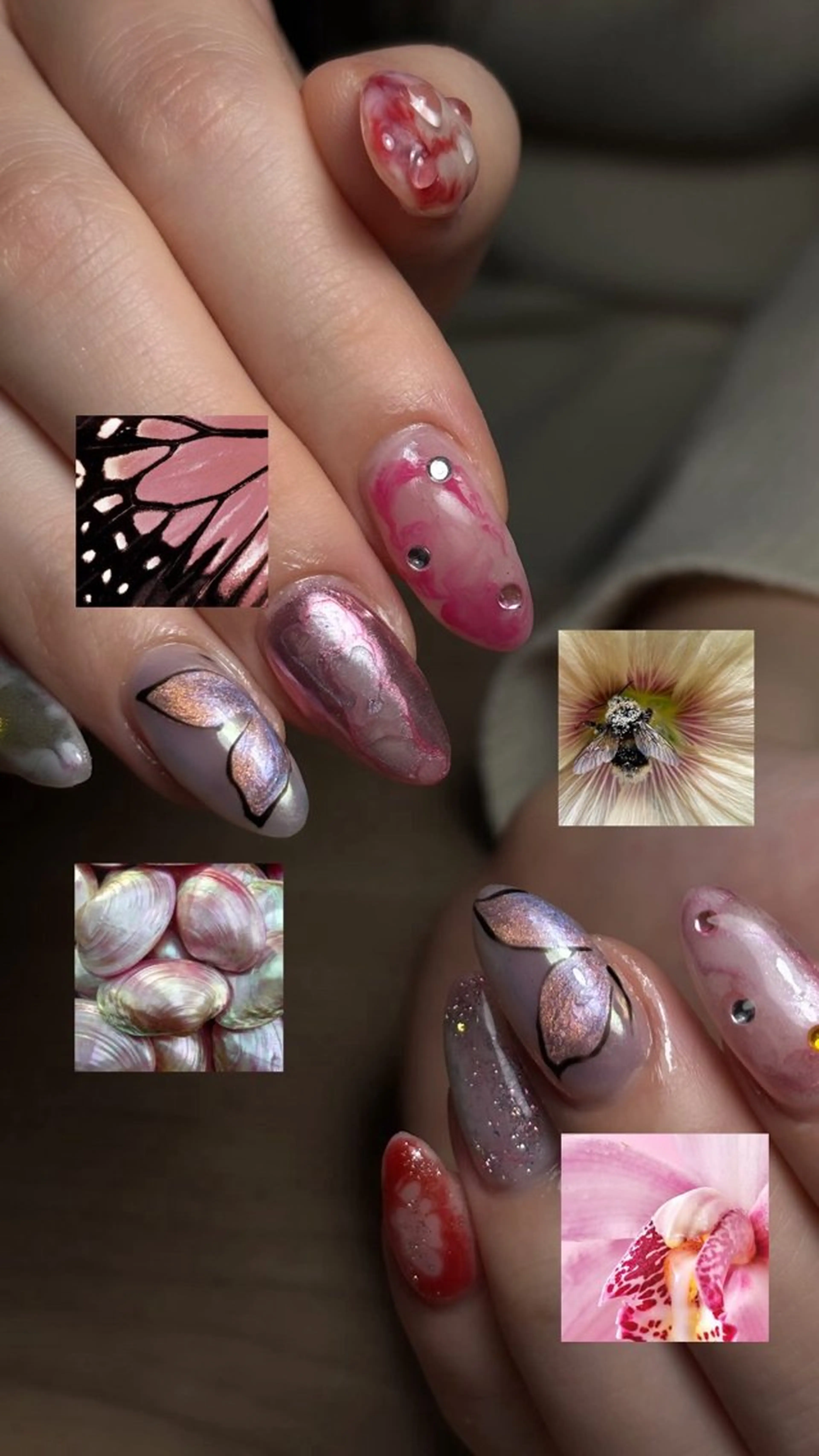 画像インスピレーション(画像から汲み取った概念ネイル)の写真