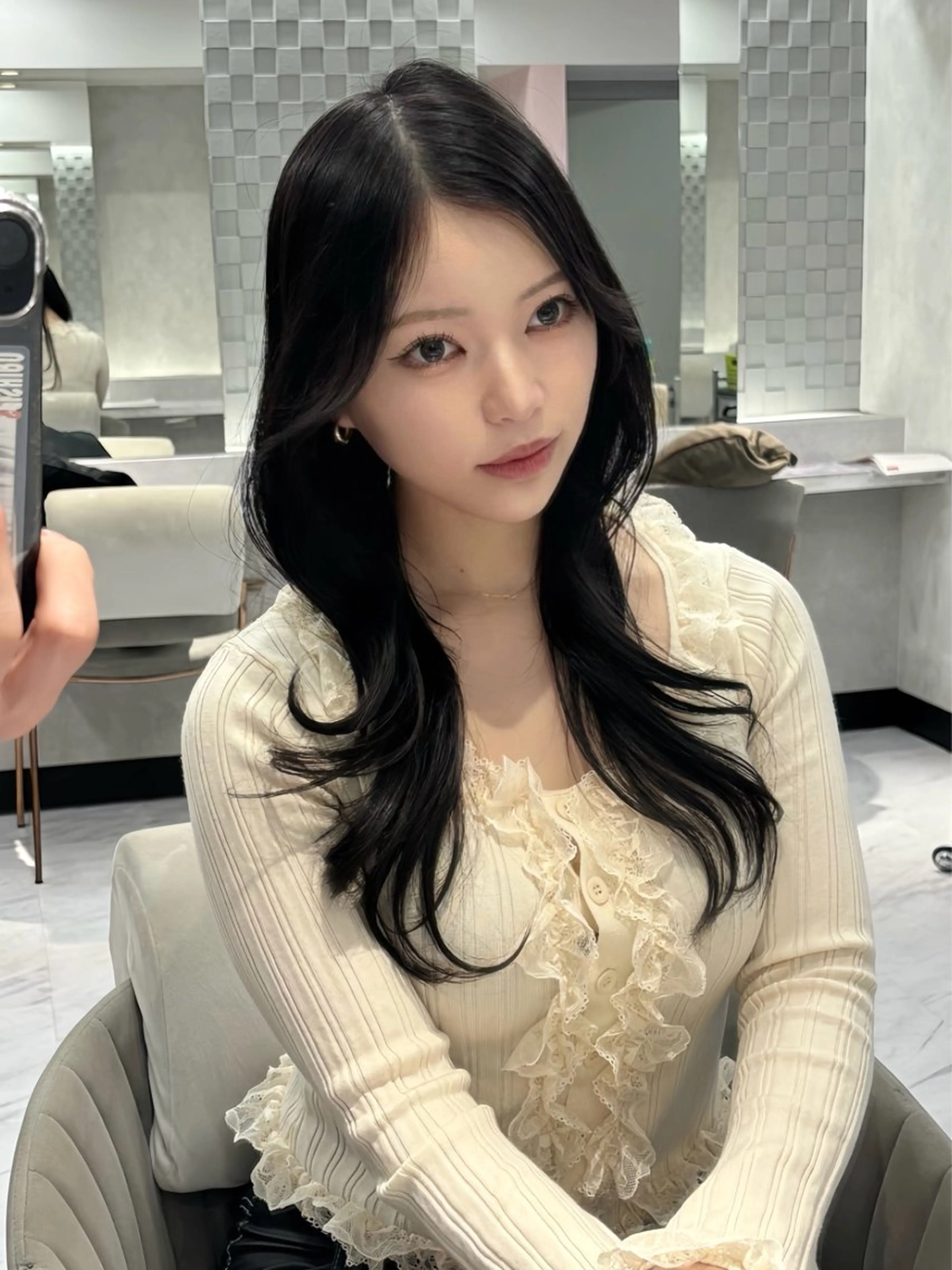 ロング カット 名古屋/中顔面短縮 ✨/小顔ハイレイヤーのヘアスタイル