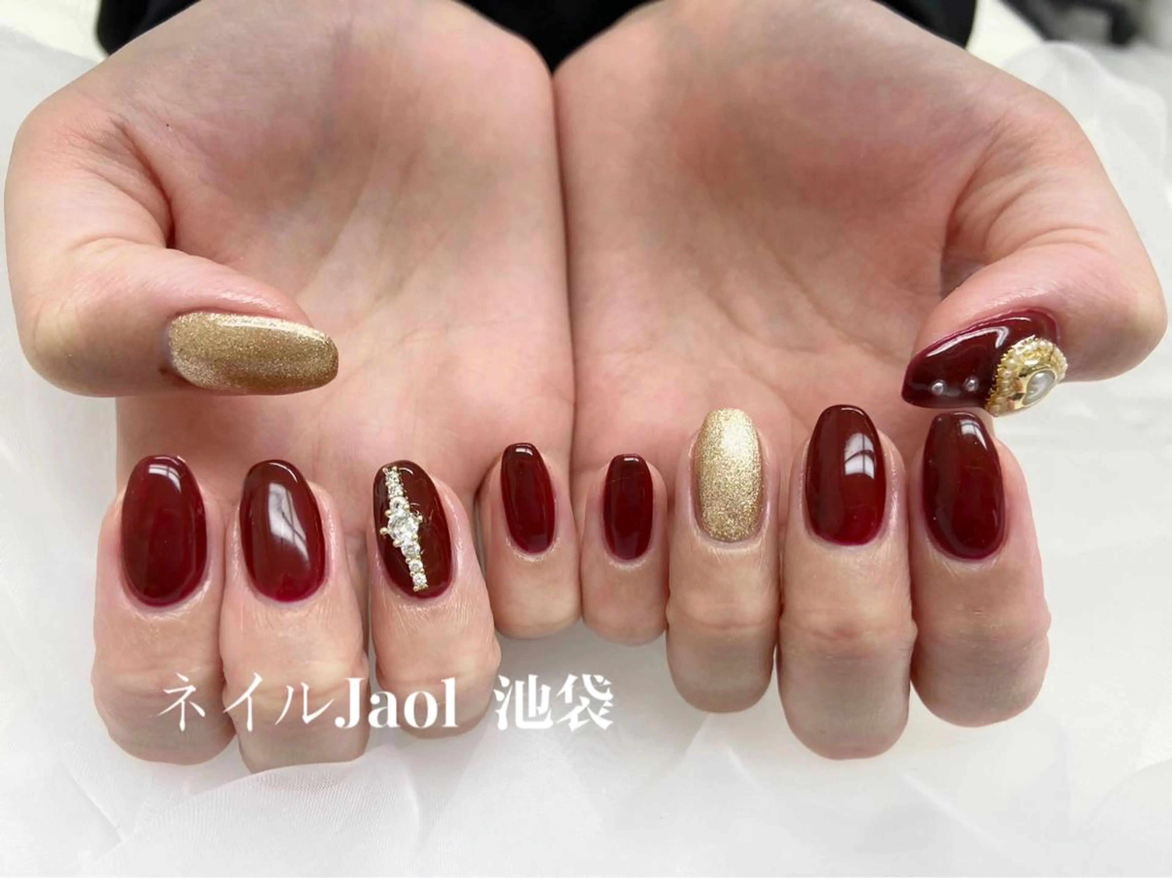 ミディアム ハンドネイル ネイルJaol 池袋のネイルデザイン