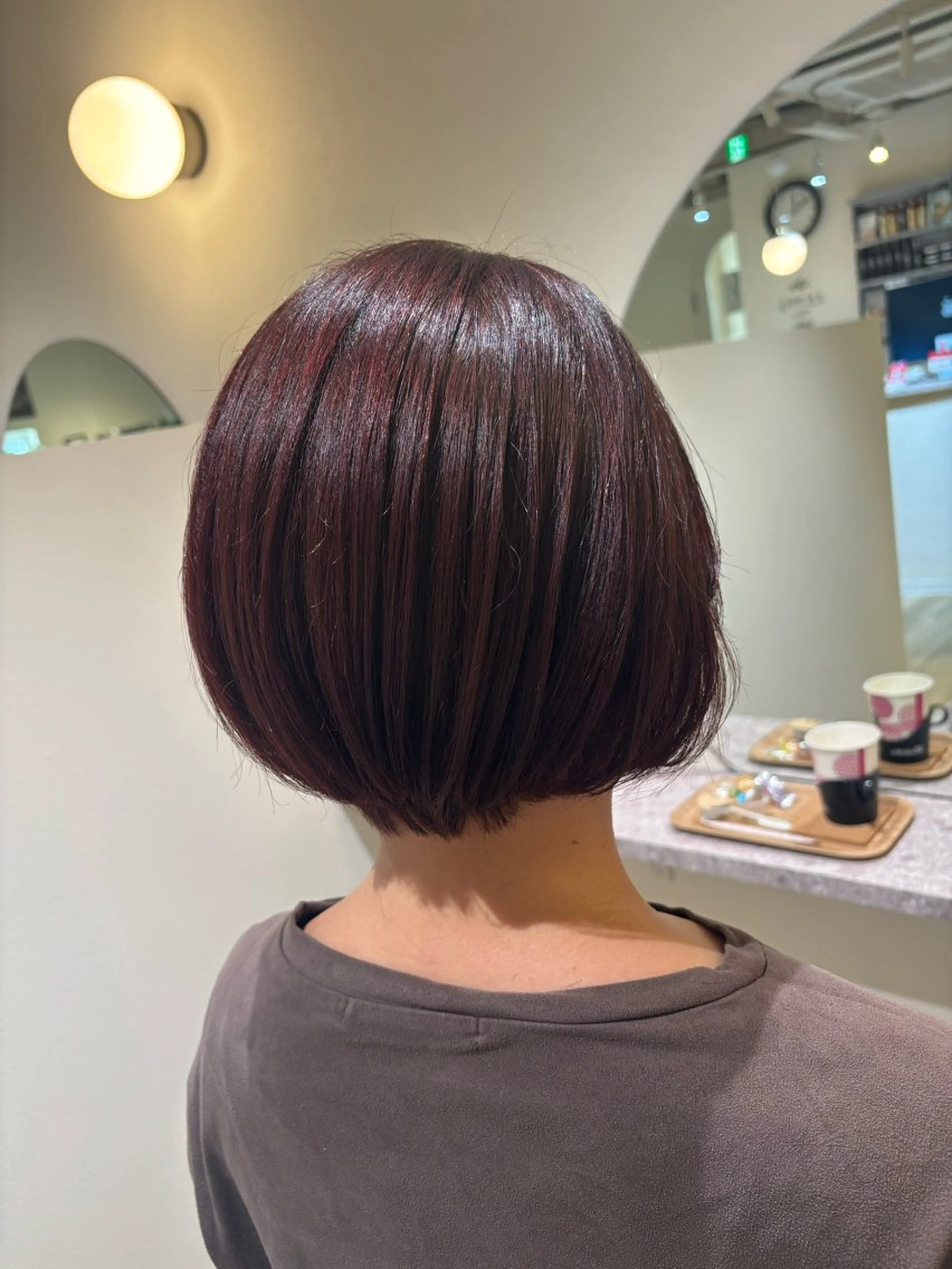 ショート ショートボブ ボブ ショートヘア 中田 渚のヘアスタイル