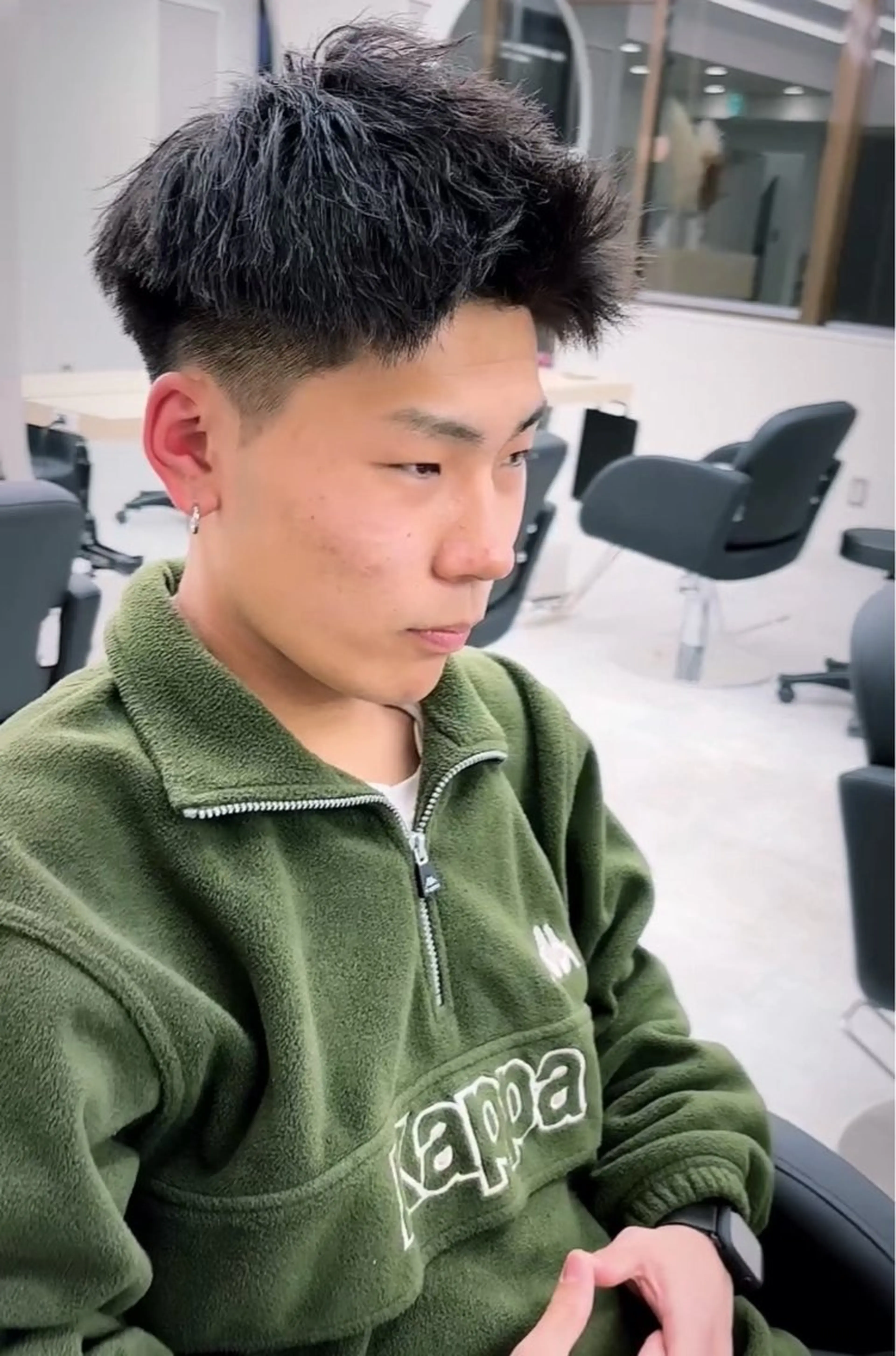 【短髪男子必見!】ツイストパーマ+デザインカット17500 → 11500円の写真